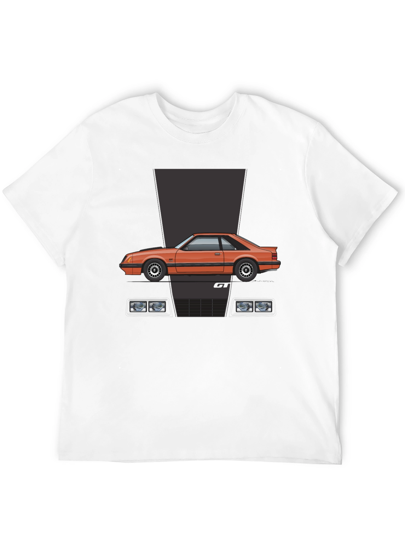Fox Body Mustang GT T-Shirt - Black