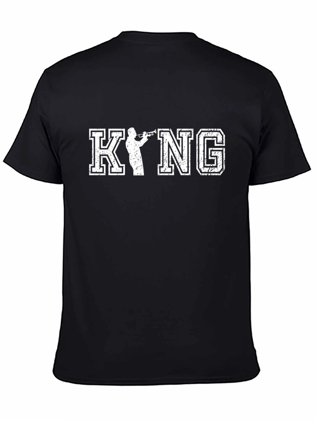 KYNG Trumpet Player Black Graphic T-Shirt