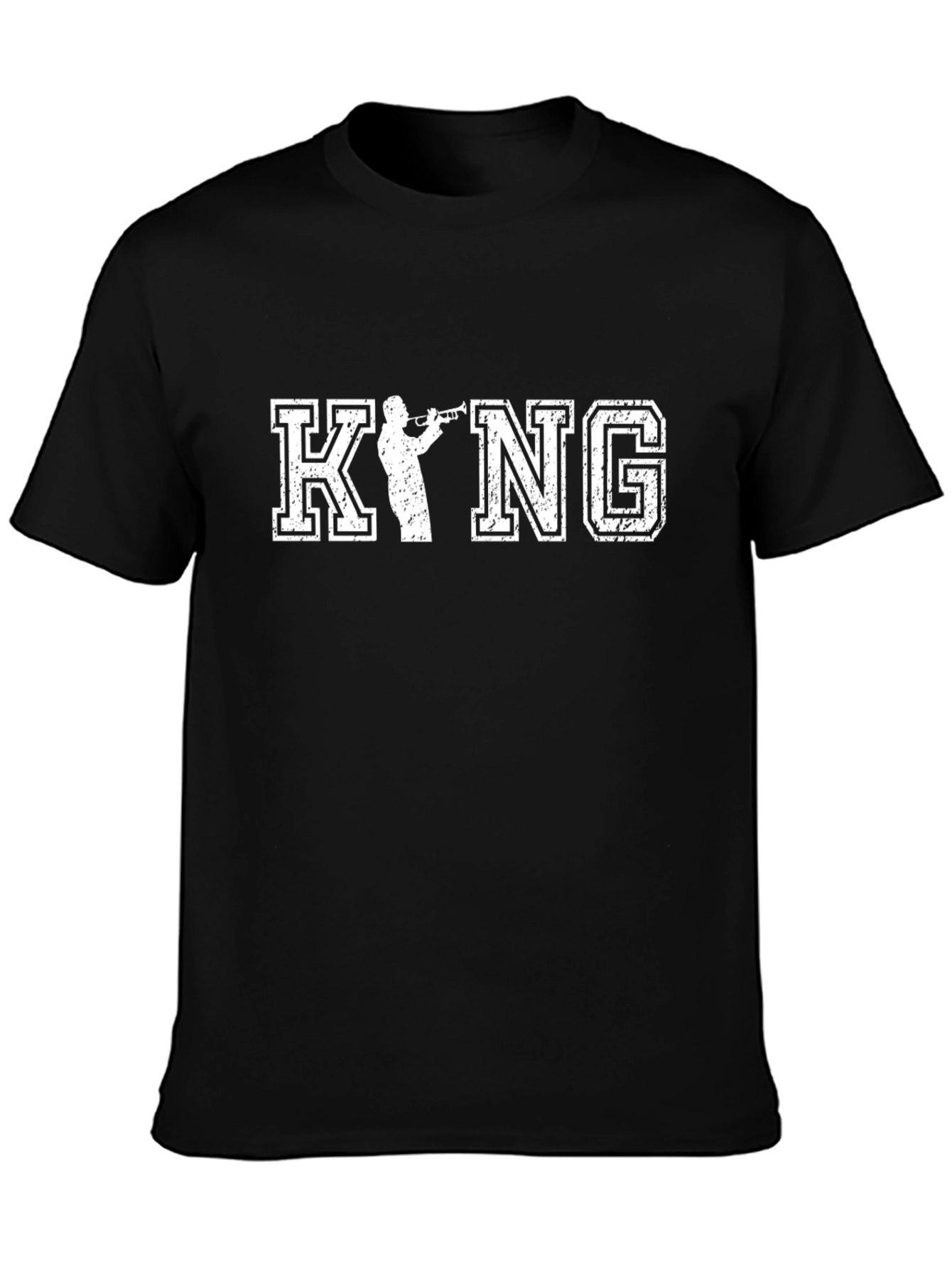 KYNG Trumpet Player Black Graphic T-Shirt