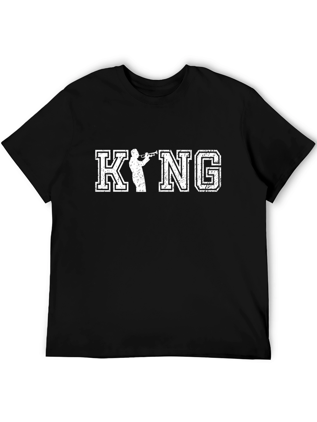KYNG Trumpet Player Black Graphic T-Shirt