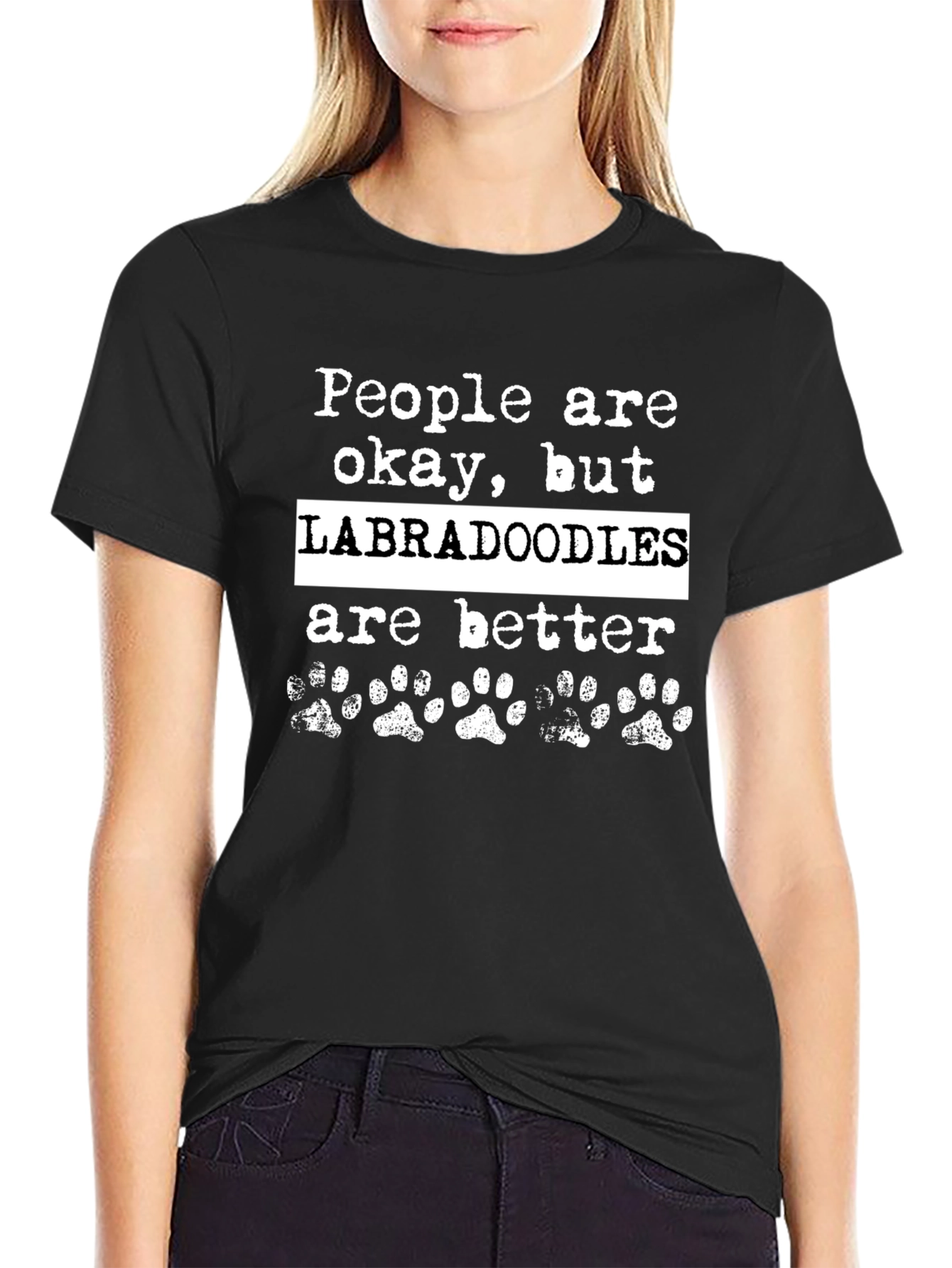 Labradoodle Lover T-Shirt - Paw Print Tee