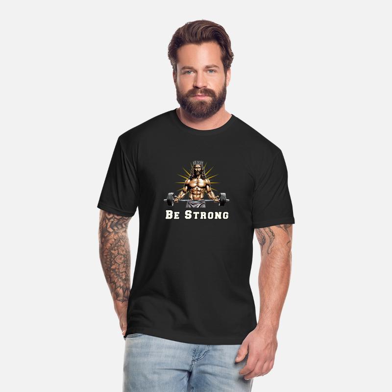 Be Strong Jacked Jesus Christian Gym Addicts