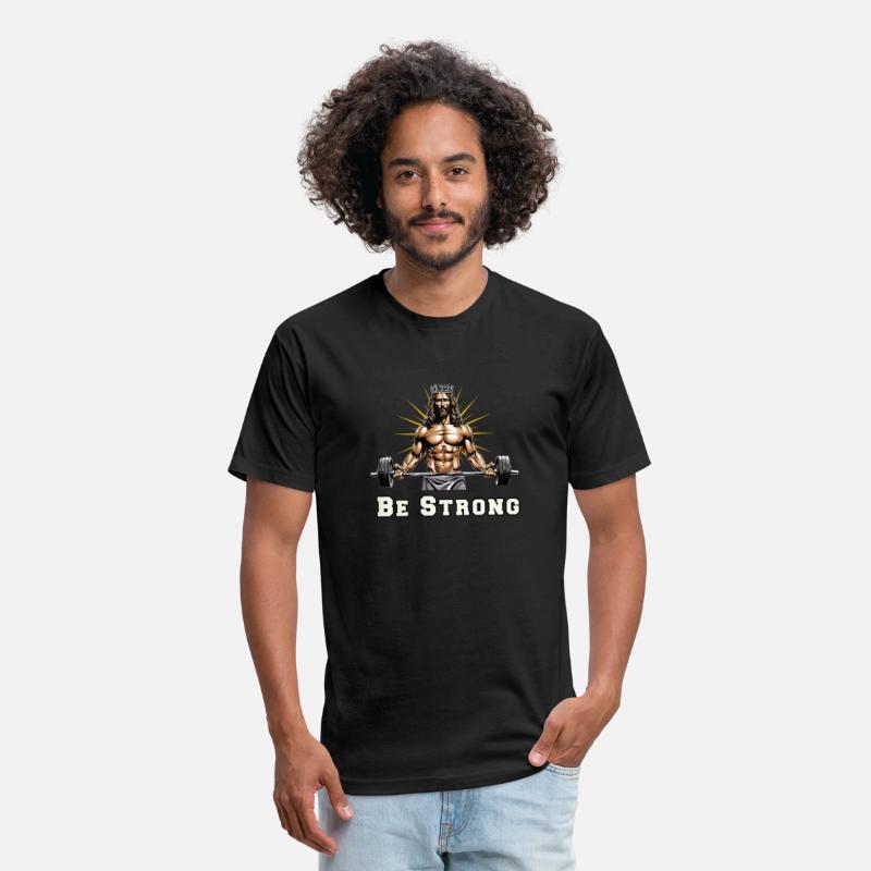 Be Strong Jacked Jesus Christian Gym Addicts