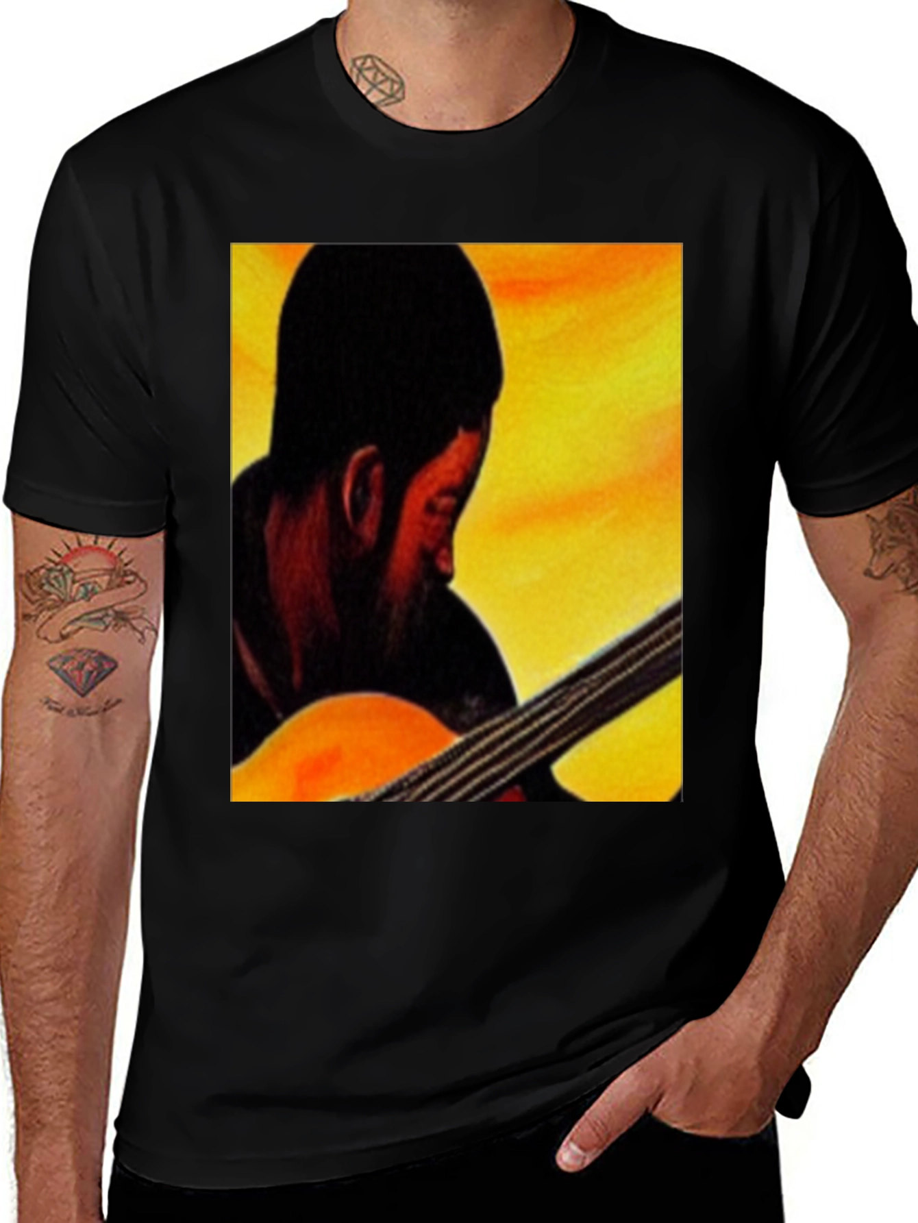 Musician Graphic Tee - Black