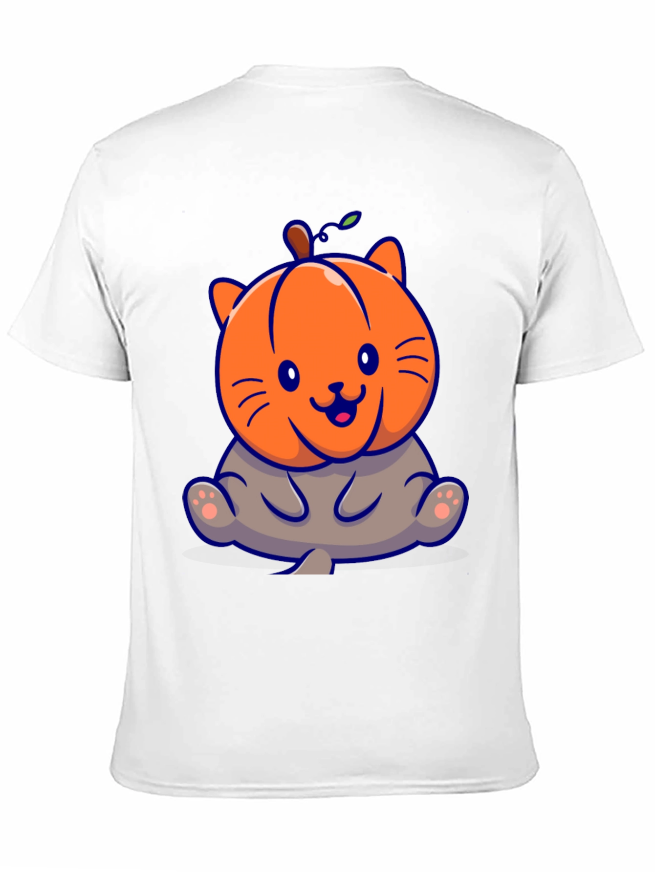 Pumpkin Cat Halloween Graphic T-Shirt