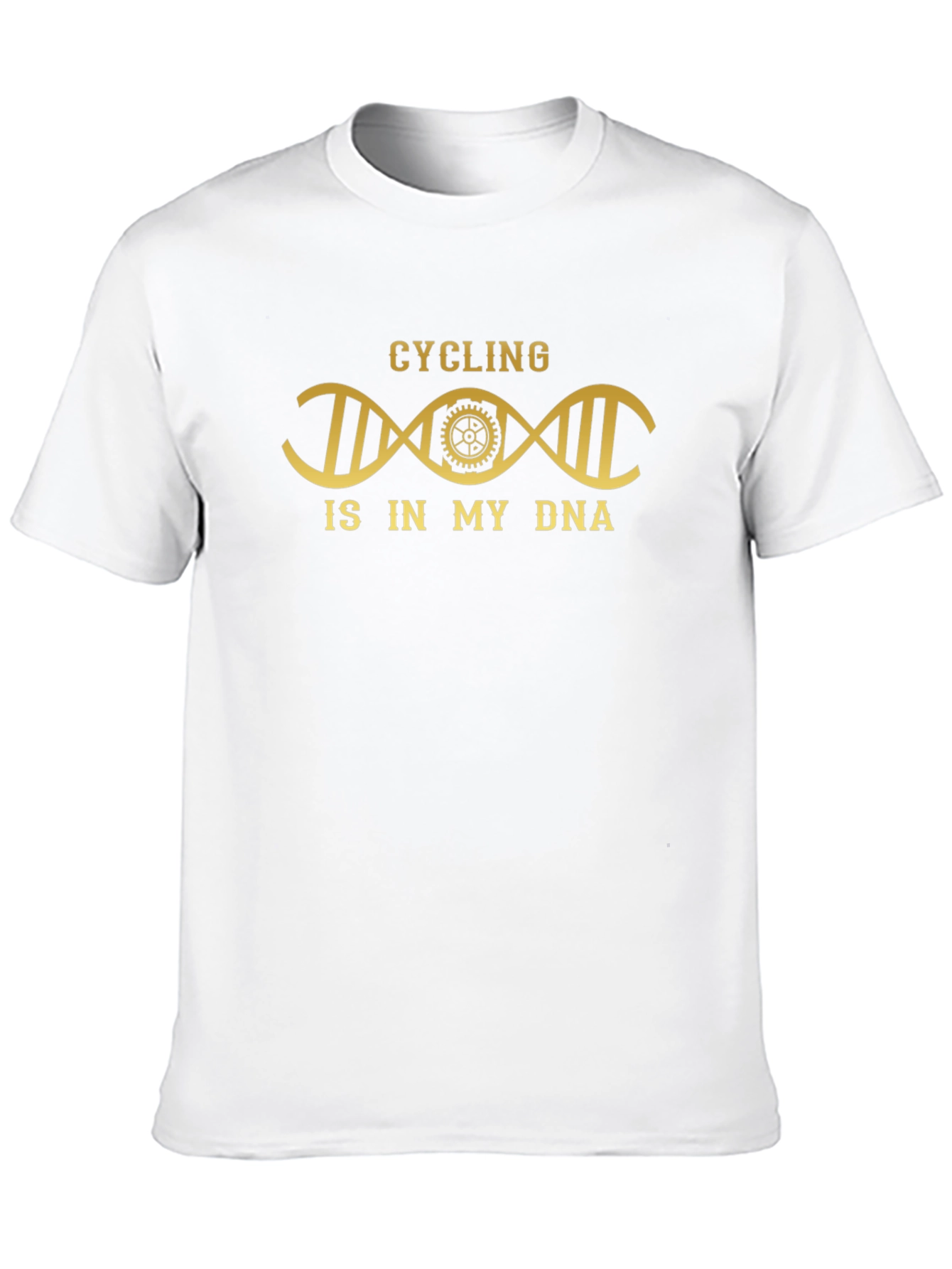 Cycling DNA T-Shirt - Black Cotton Blend