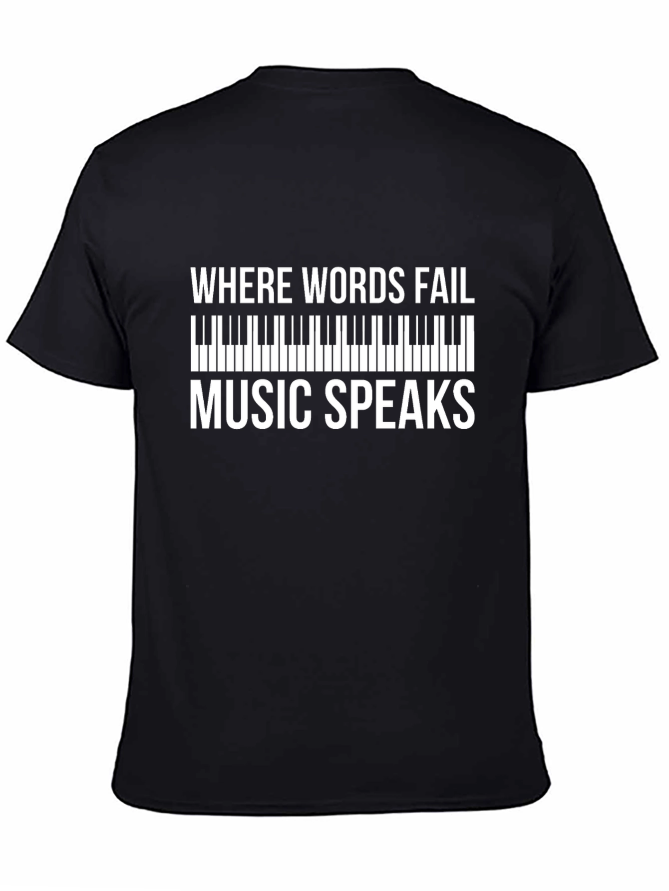 Music Speaks Graphic Tee - Soft Cotton Comfort