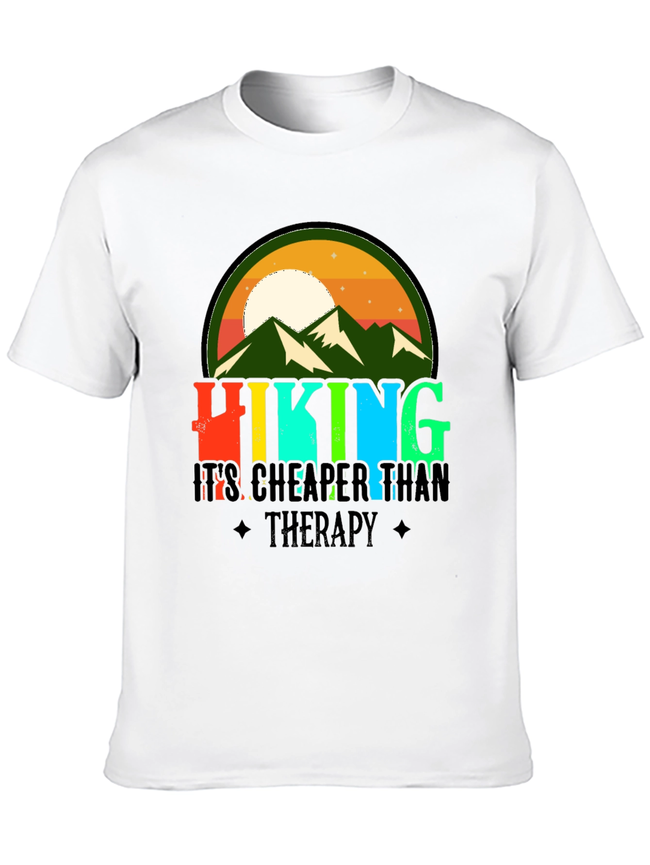 Hiking Cheaper Than Therapy Graphic Tee
