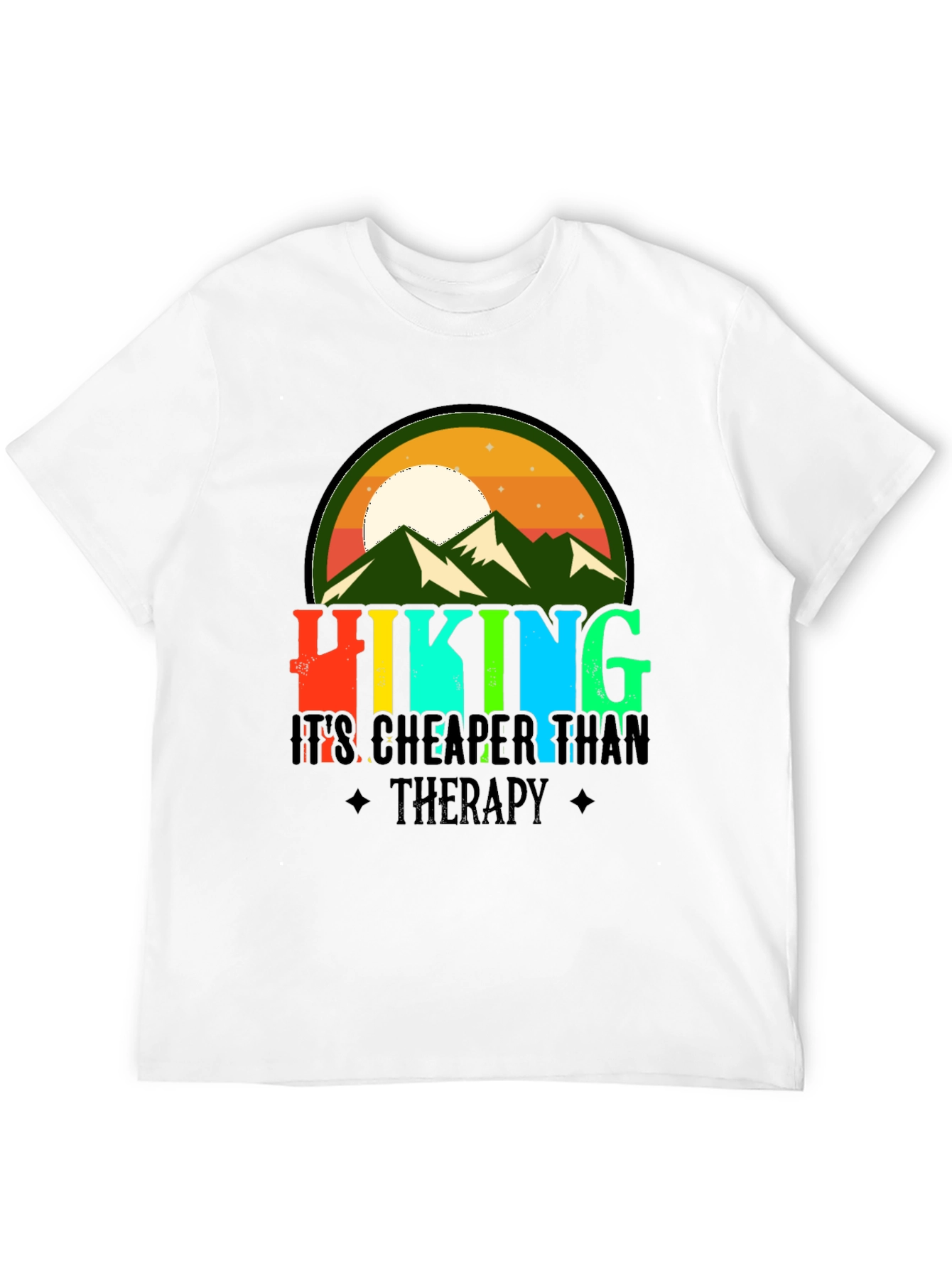 Hiking Cheaper Than Therapy Graphic Tee