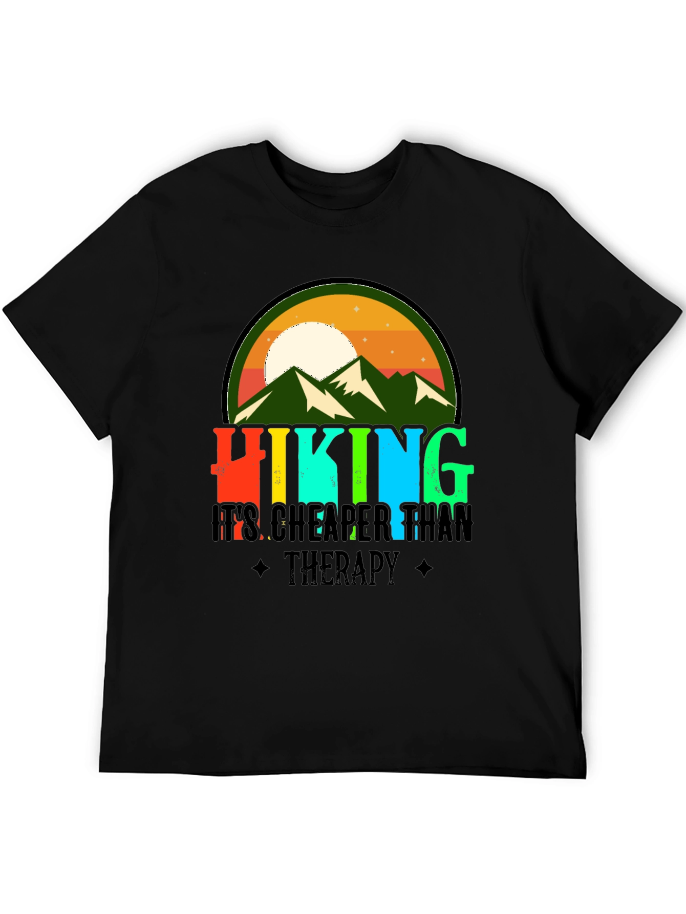 Hiking Cheaper Than Therapy Graphic Tee