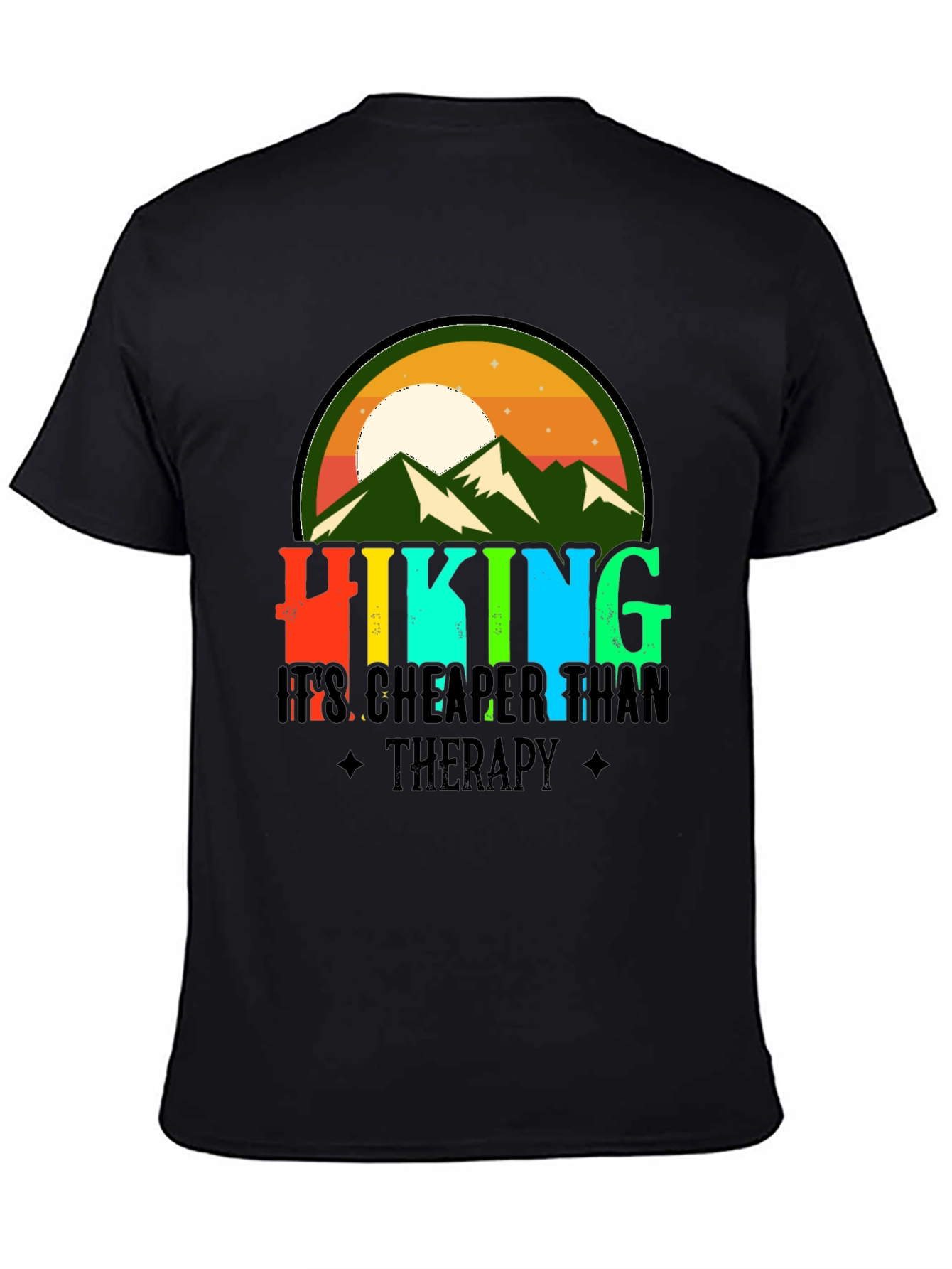 Hiking Cheaper Than Therapy Graphic Tee