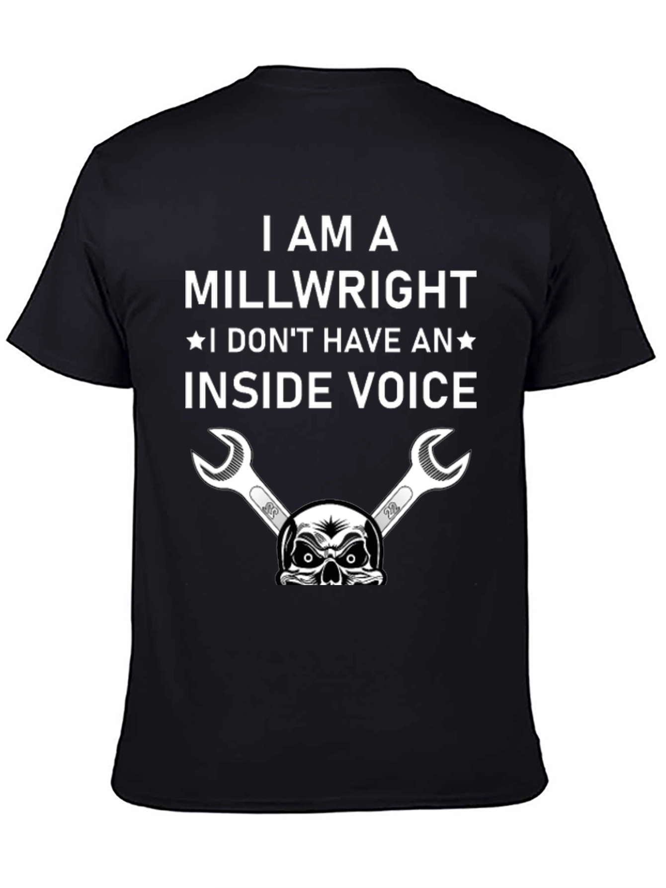Millwright Humor T-Shirt: No Inside Voice
