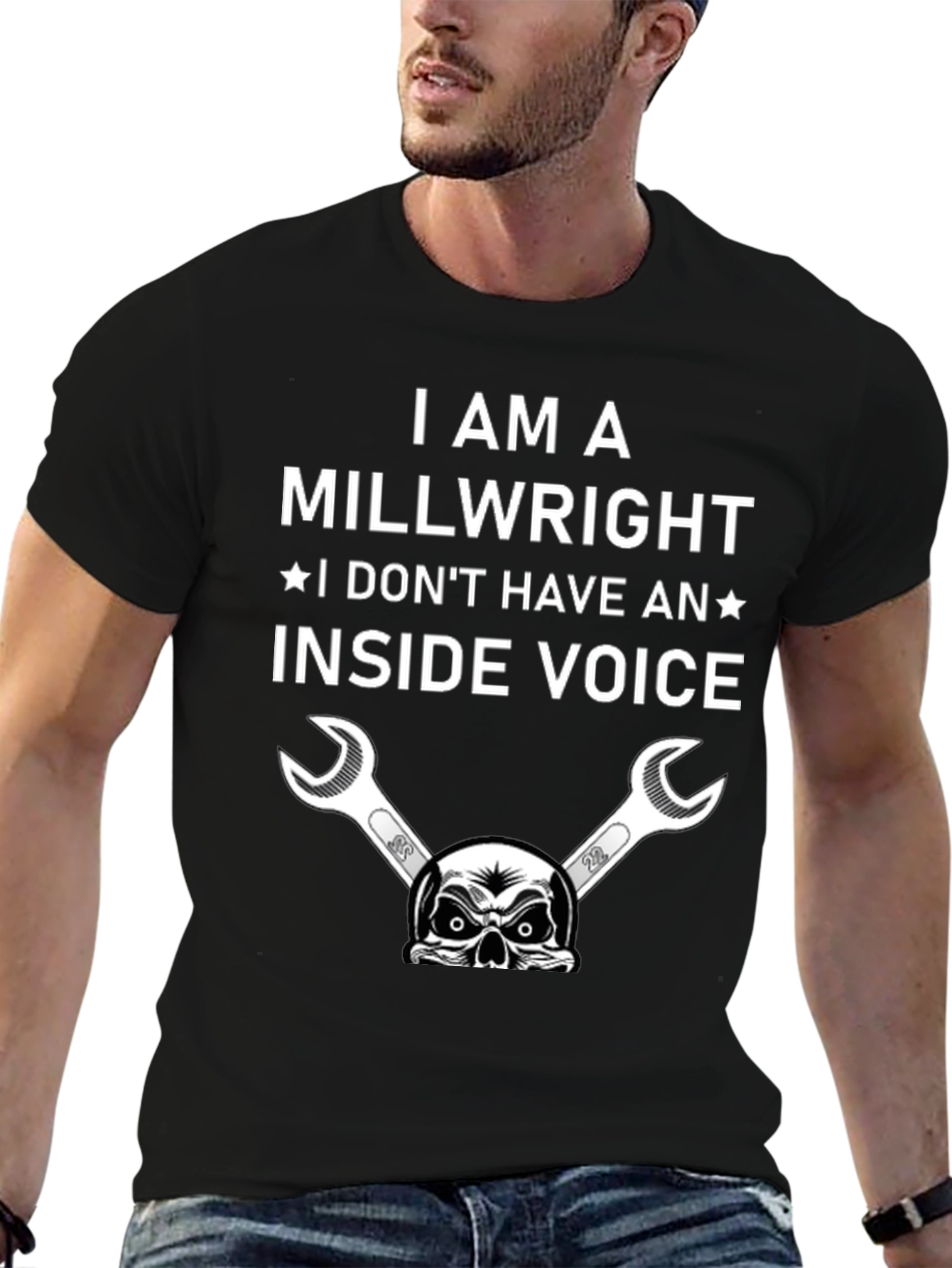 Millwright Humor T-Shirt: No Inside Voice
