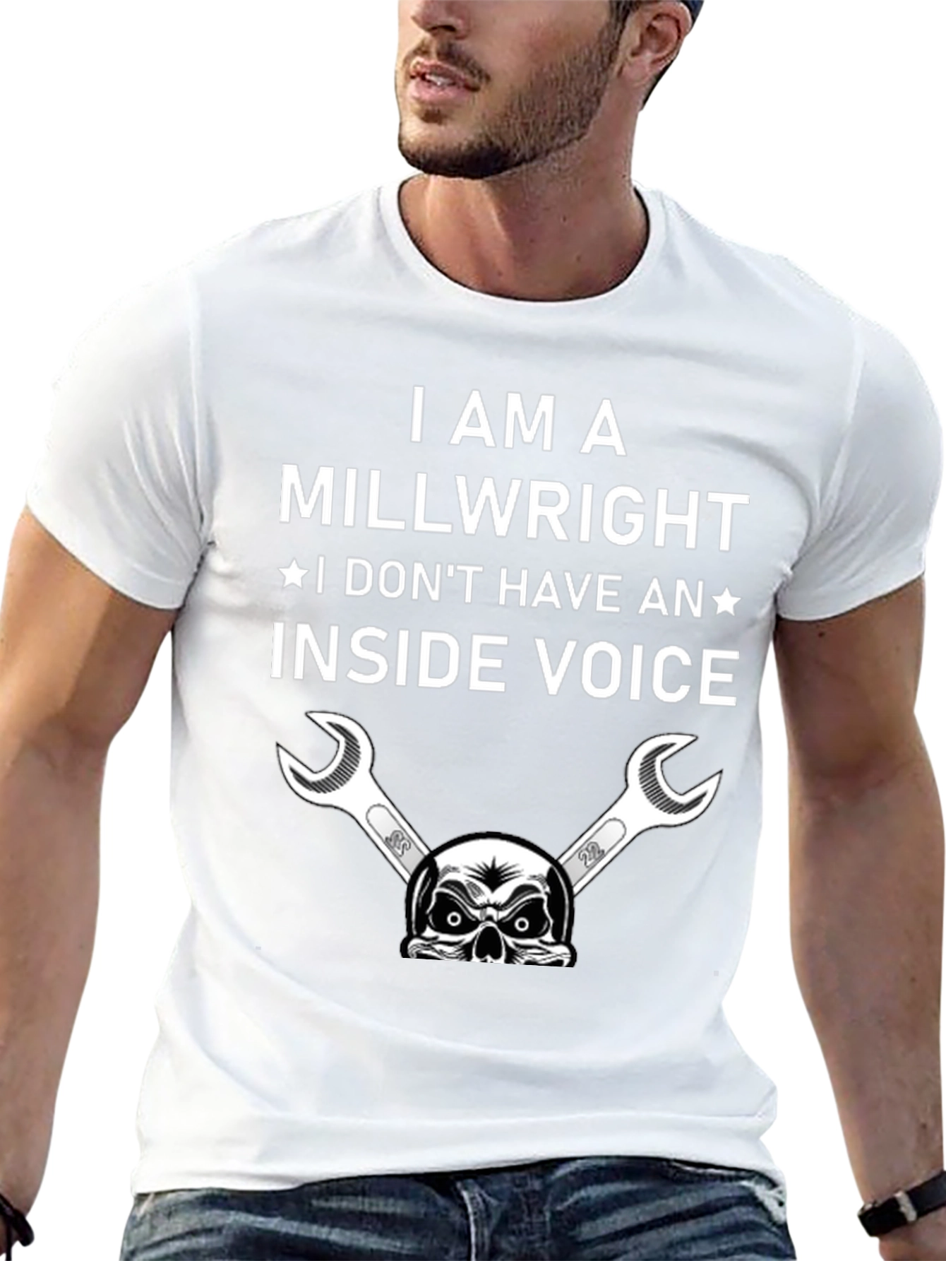 Millwright Humor T-Shirt: No Inside Voice