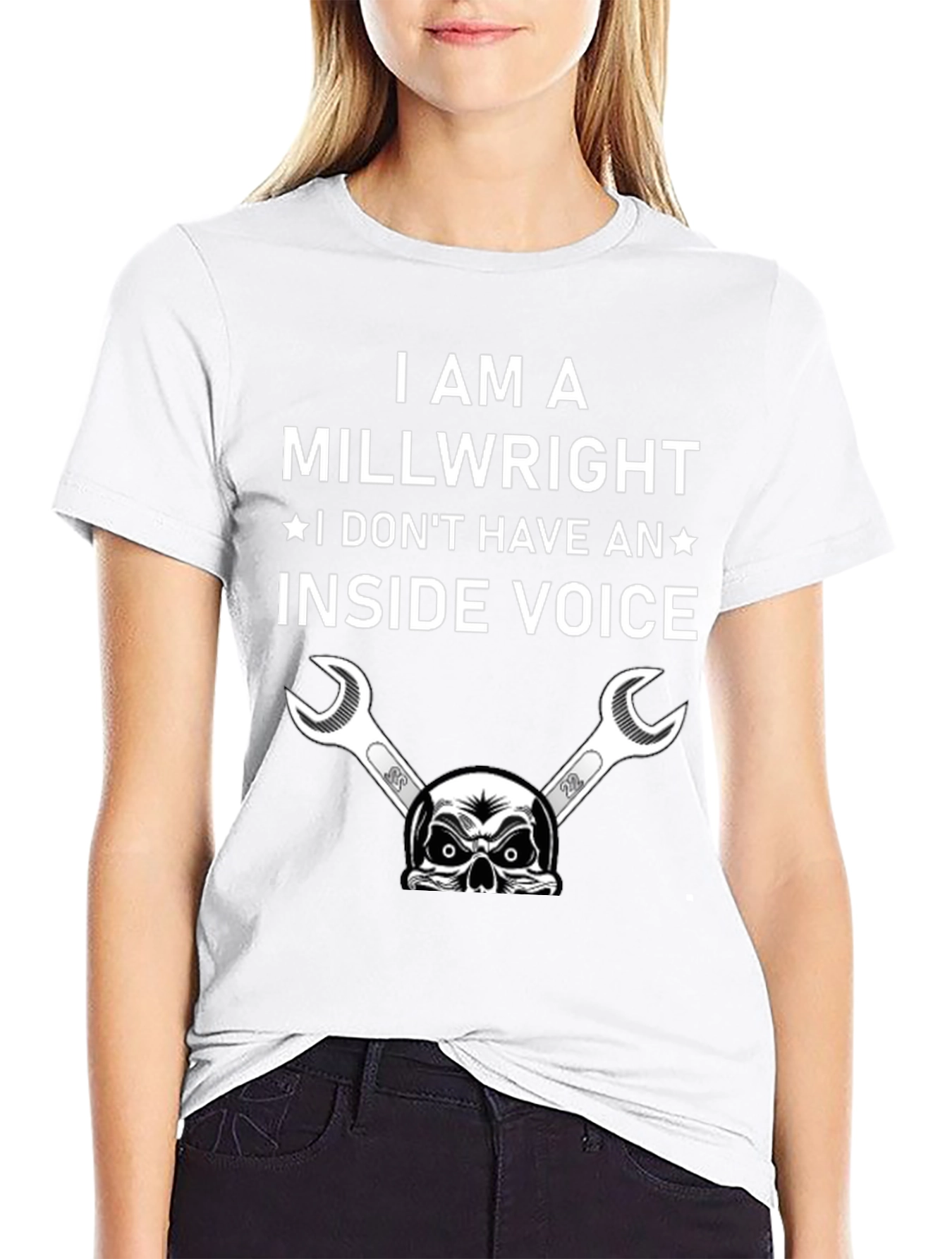 Millwright Humor T-Shirt: No Inside Voice