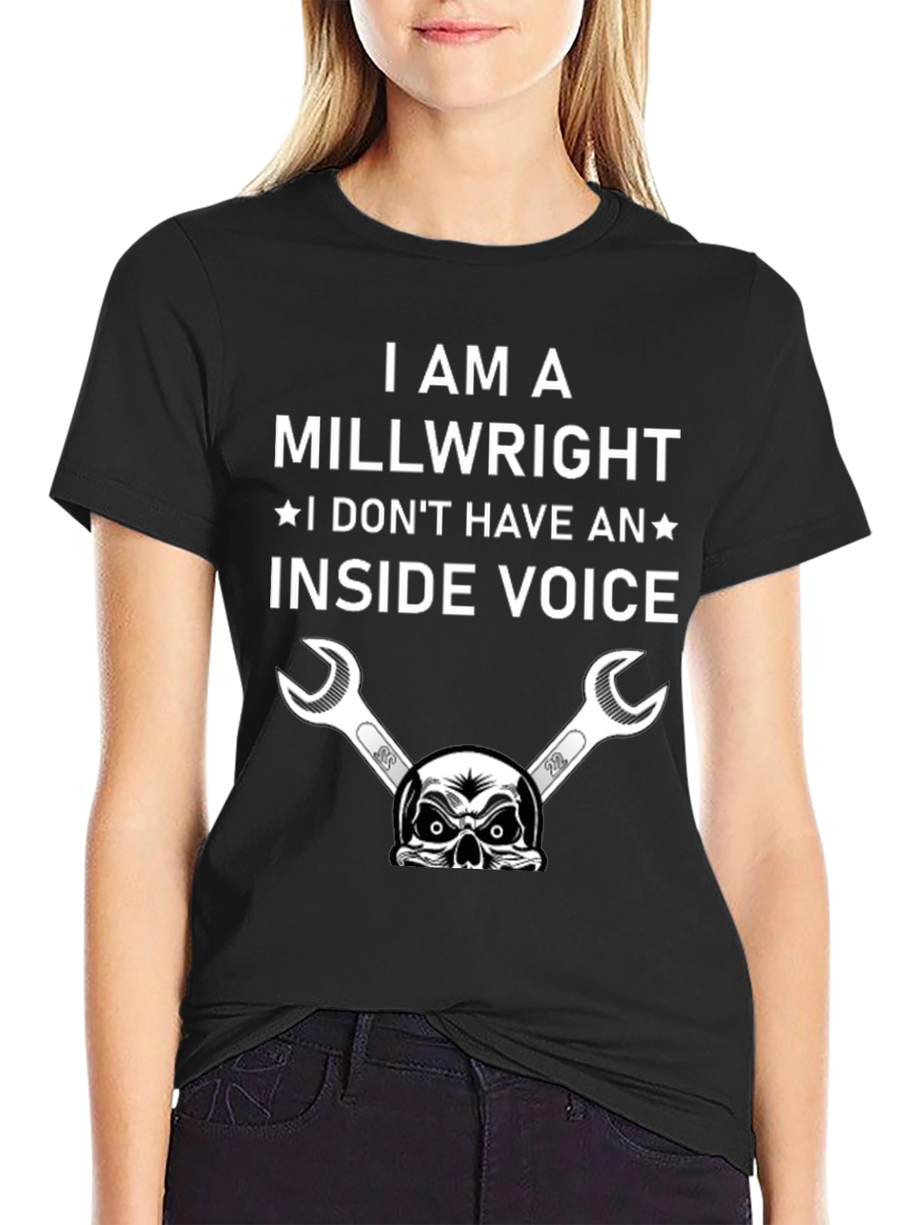 Millwright Humor T-Shirt: No Inside Voice