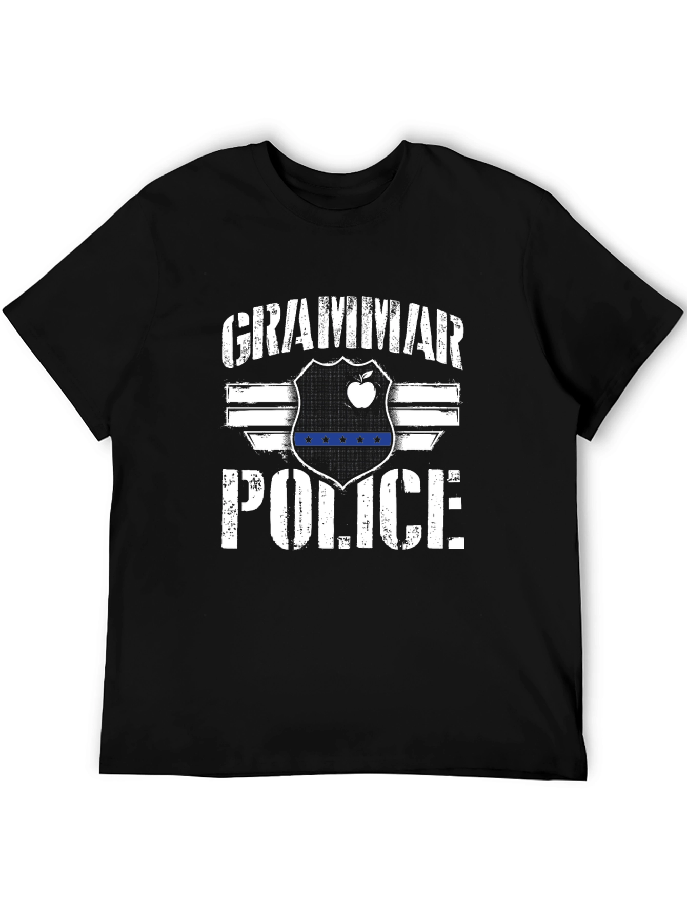 Grammar Police Graphic Tee - Black Novelty T-Shirt