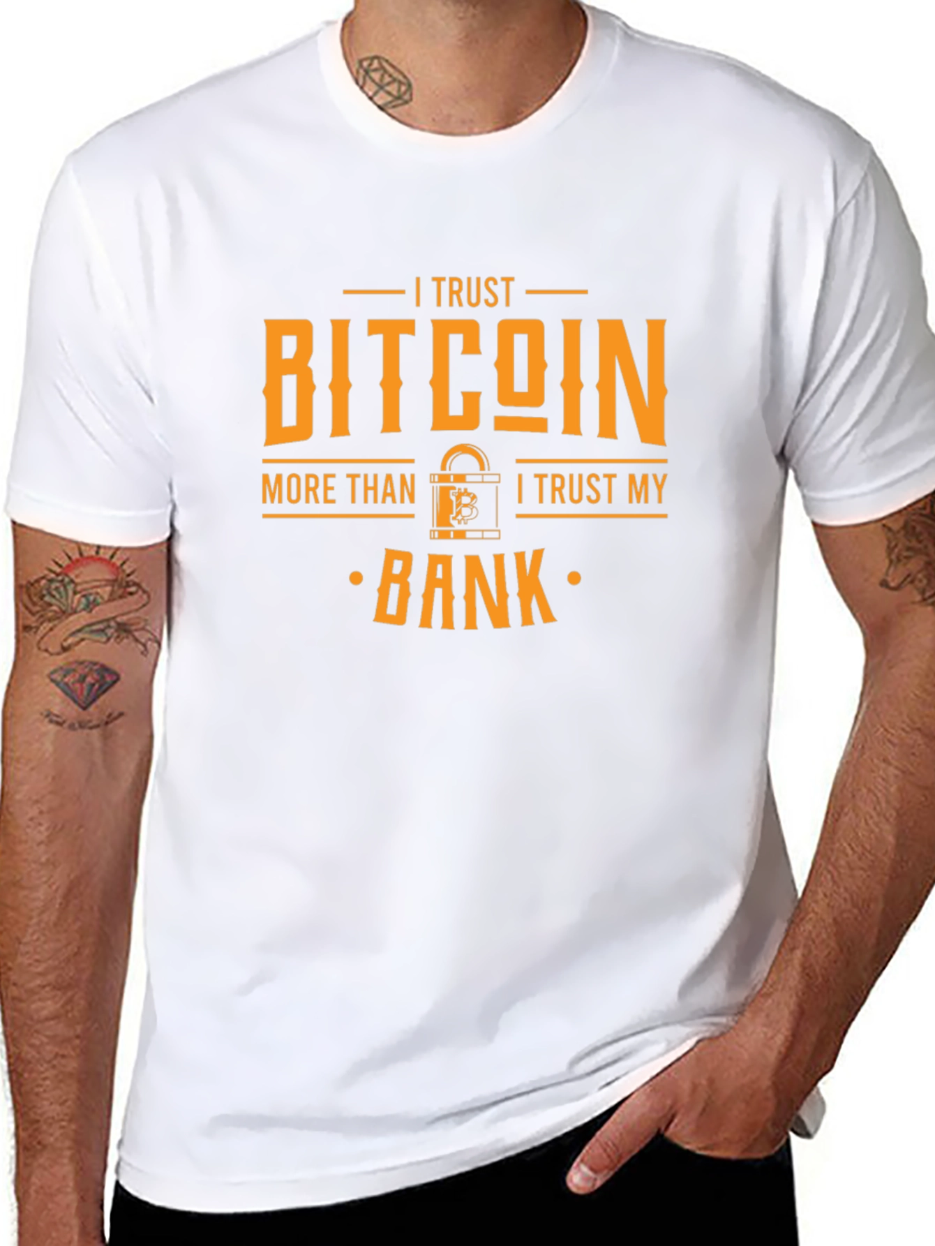 Bitcoin Trust Black Tee Cryptocurrency Shirt