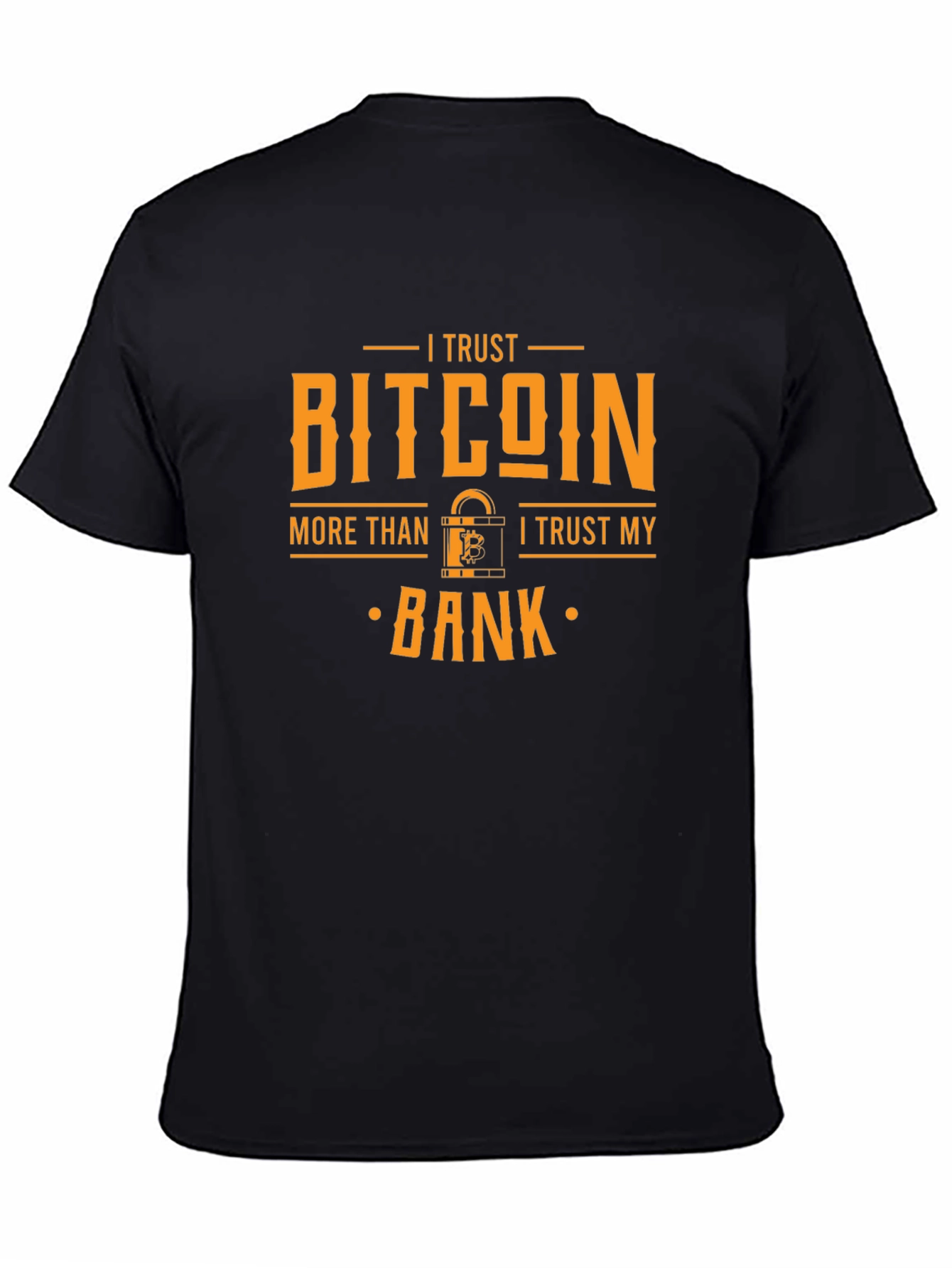 Bitcoin Trust Black Tee Cryptocurrency Shirt
