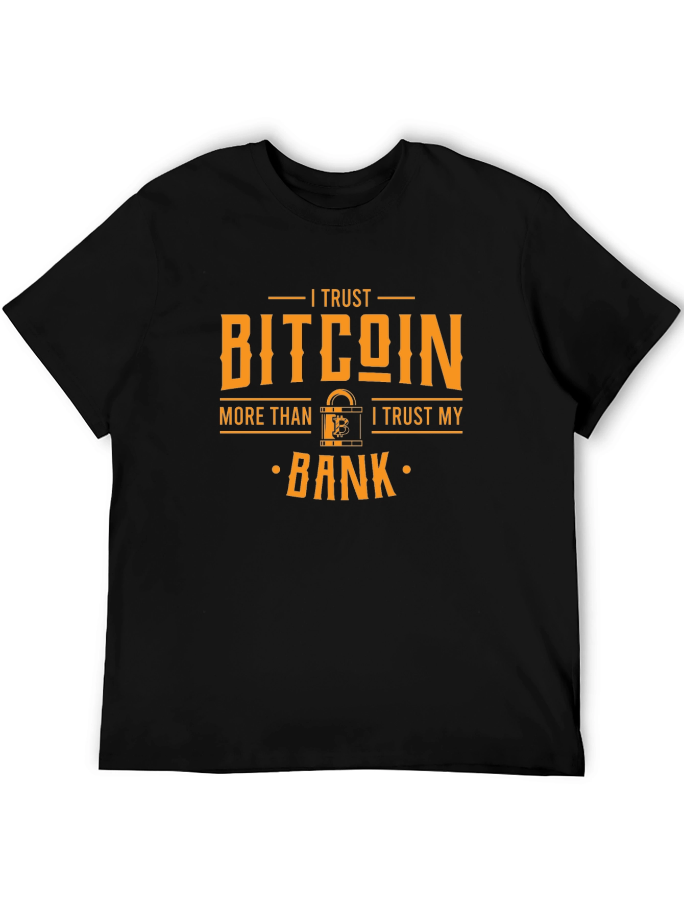 Bitcoin Trust Black Tee Cryptocurrency Shirt