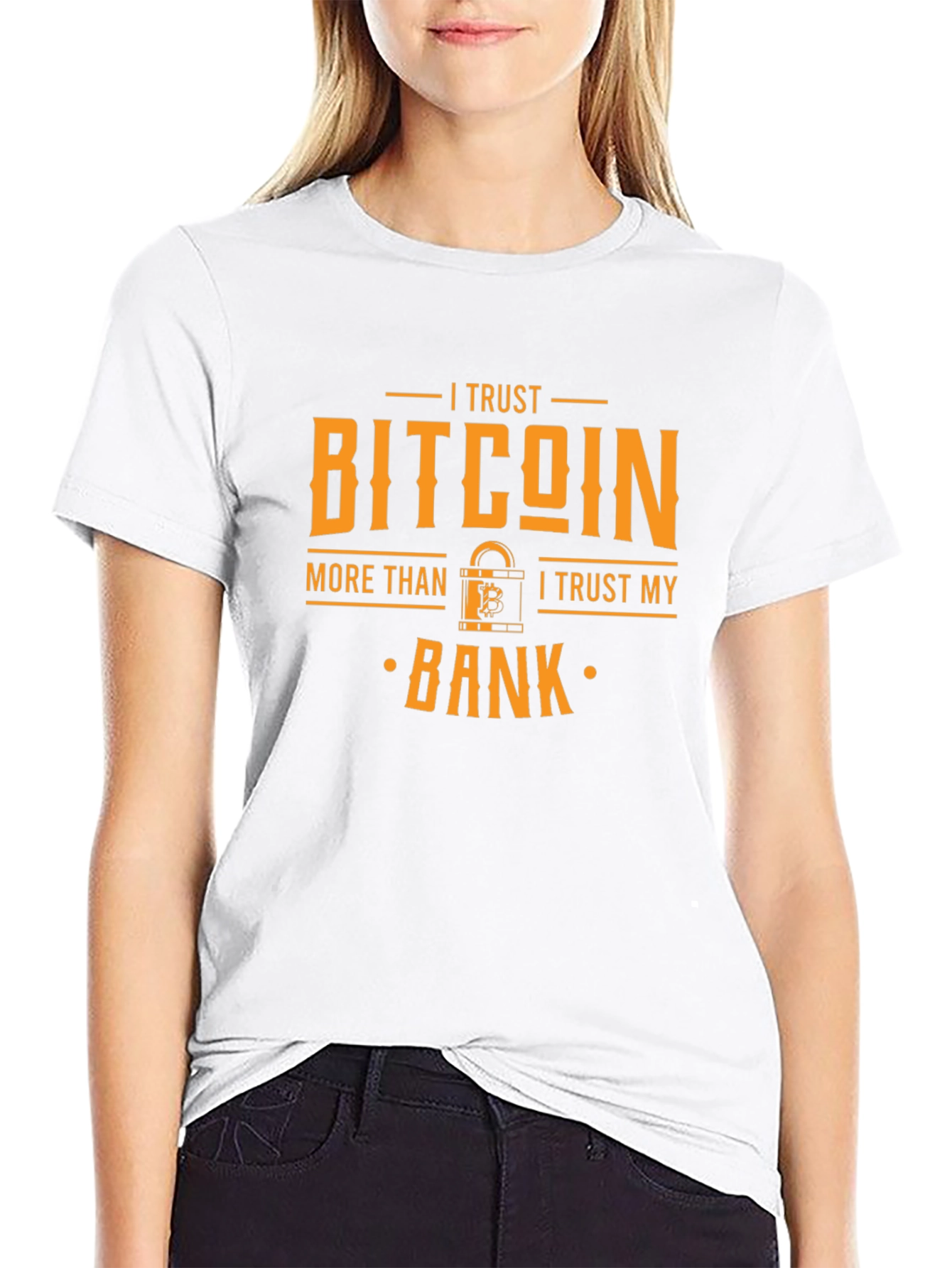 Bitcoin Trust Black Tee Cryptocurrency Shirt