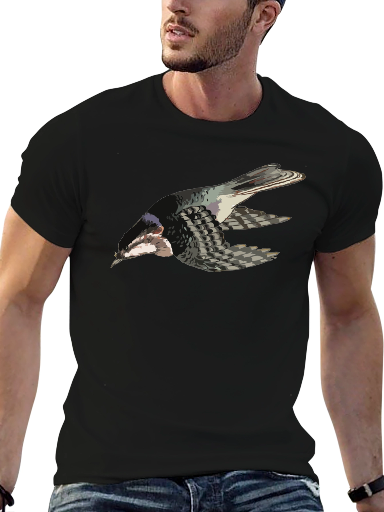 Graphic Tee - Bird Pattern