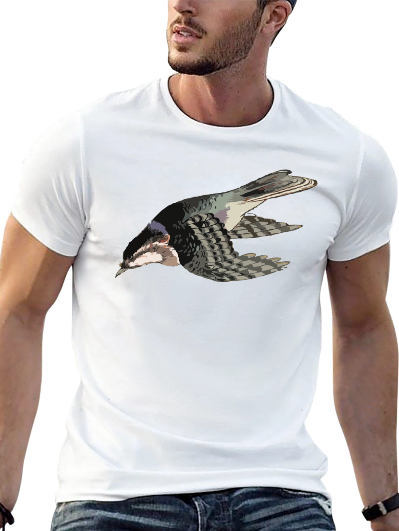 Graphic Tee - Bird Pattern