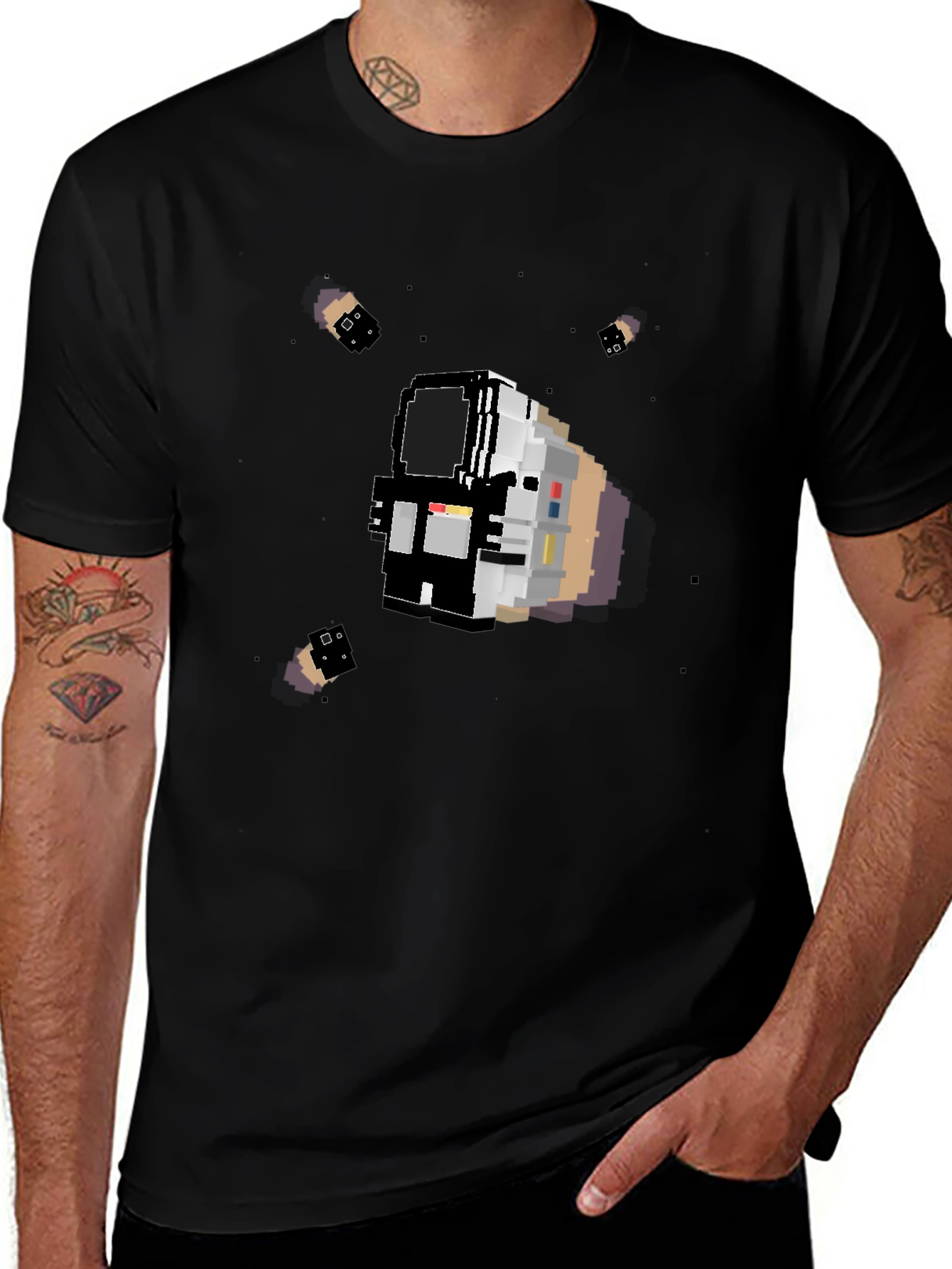 Pixel Astronaut T-Shirt - Retro Space Adventure Tee