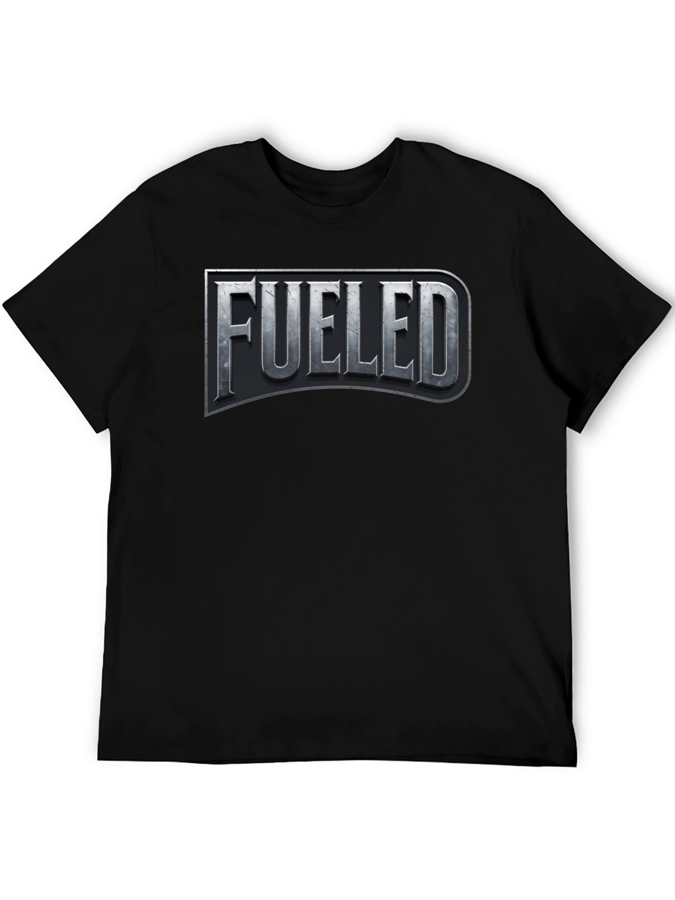 Fueled Graphic T-Shirt - Black Crew Neck