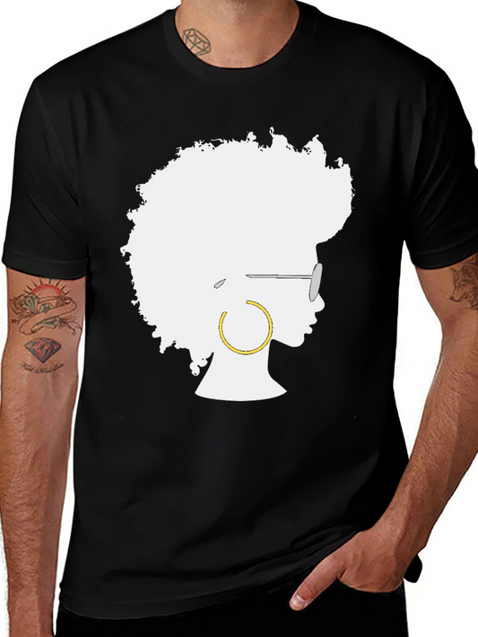 Afro Silhouette Graphic Tee