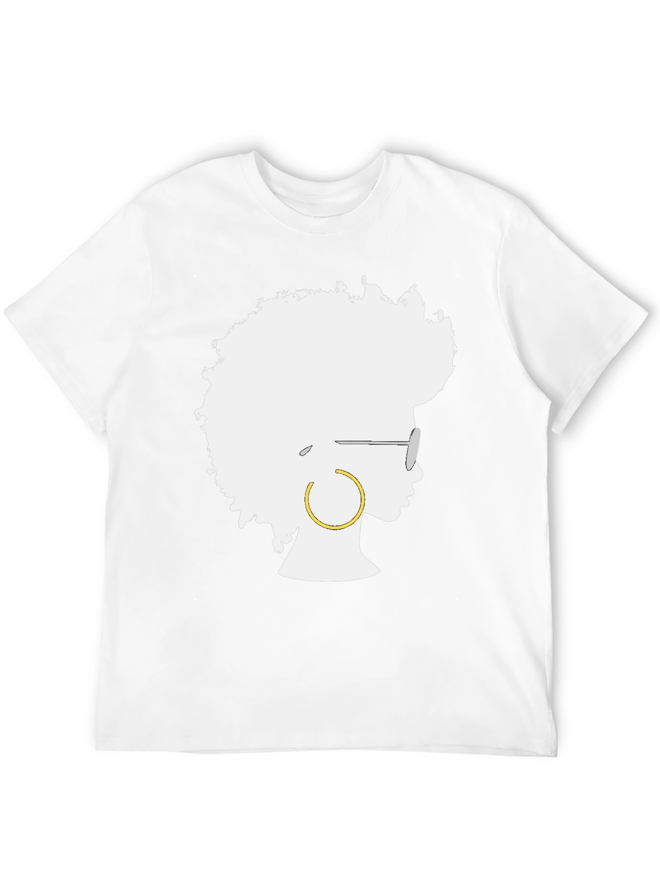 Afro Silhouette Graphic Tee