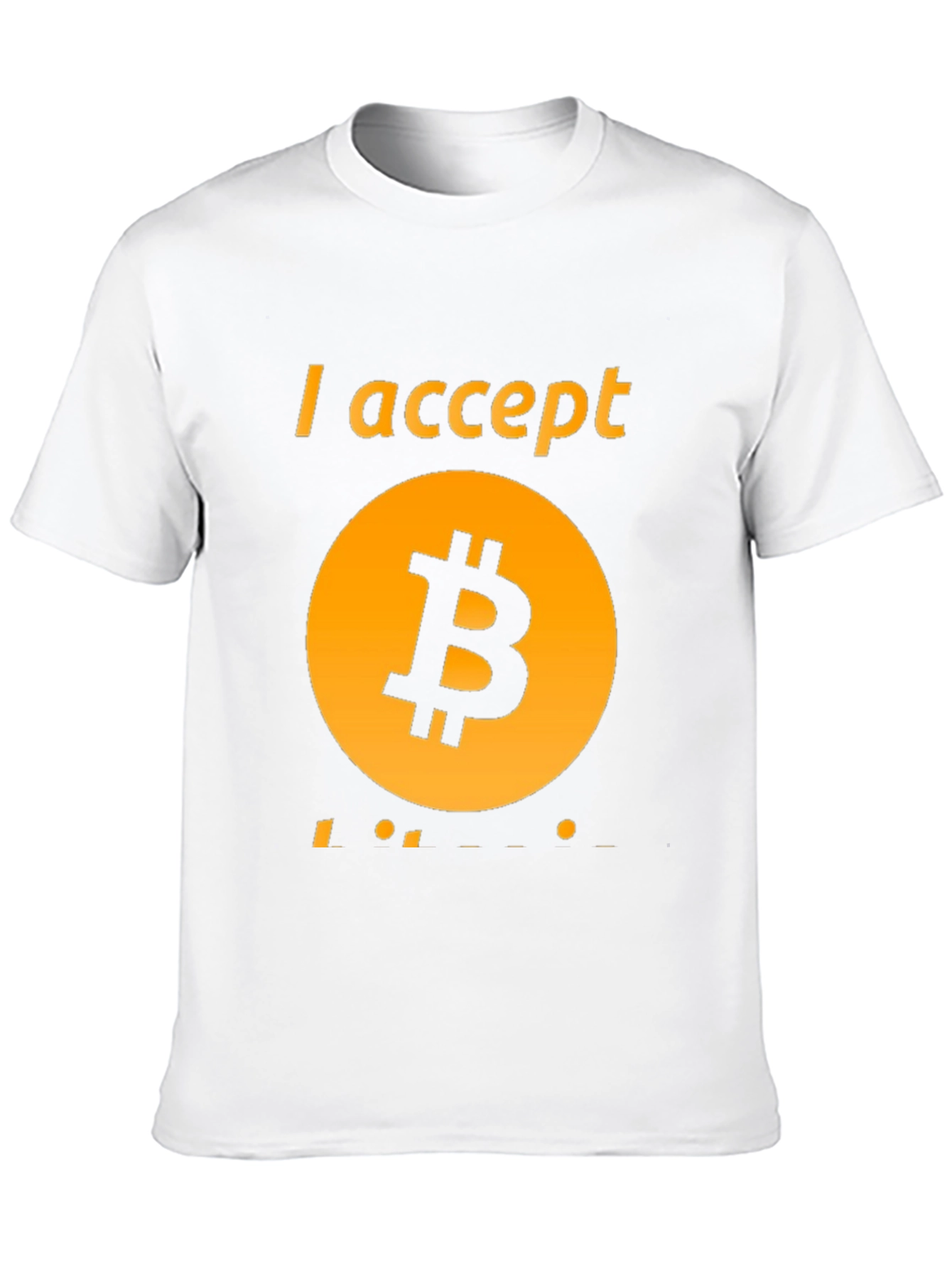 I Accept Bitcoin Black Tee