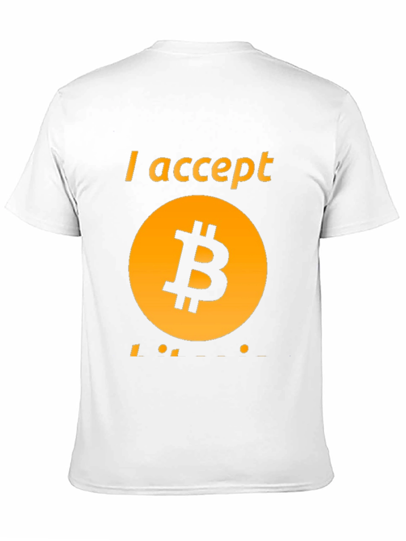 I Accept Bitcoin Black Tee