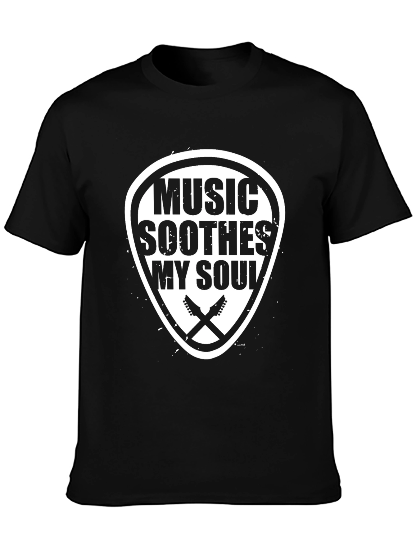 Music Soothes My Soul Black T-Shirt