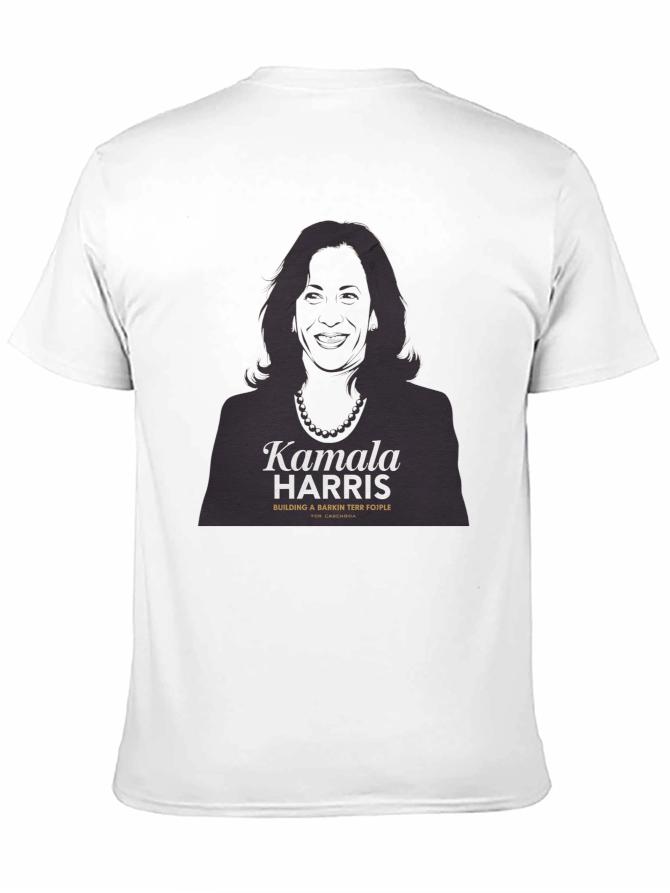 Kamala Harris Silhouette Graphic Tee - Black Cotton T-Shirt