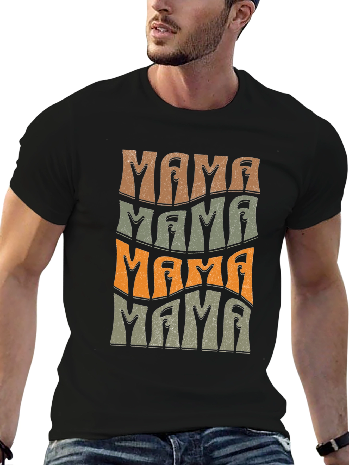 Retro Mama T-Shirt - Wavy Graphic Tee
