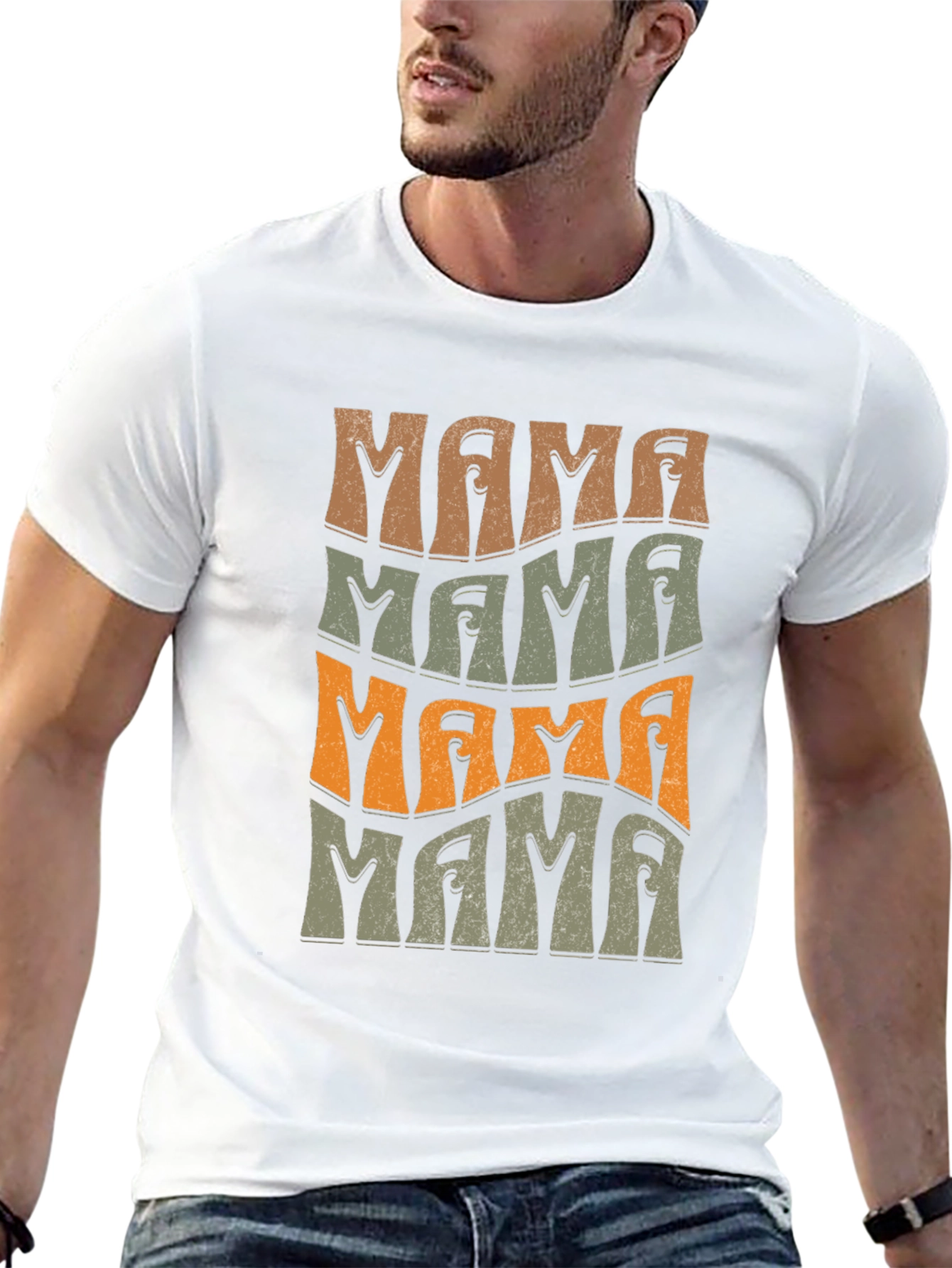 Retro Mama T-Shirt - Wavy Graphic Tee