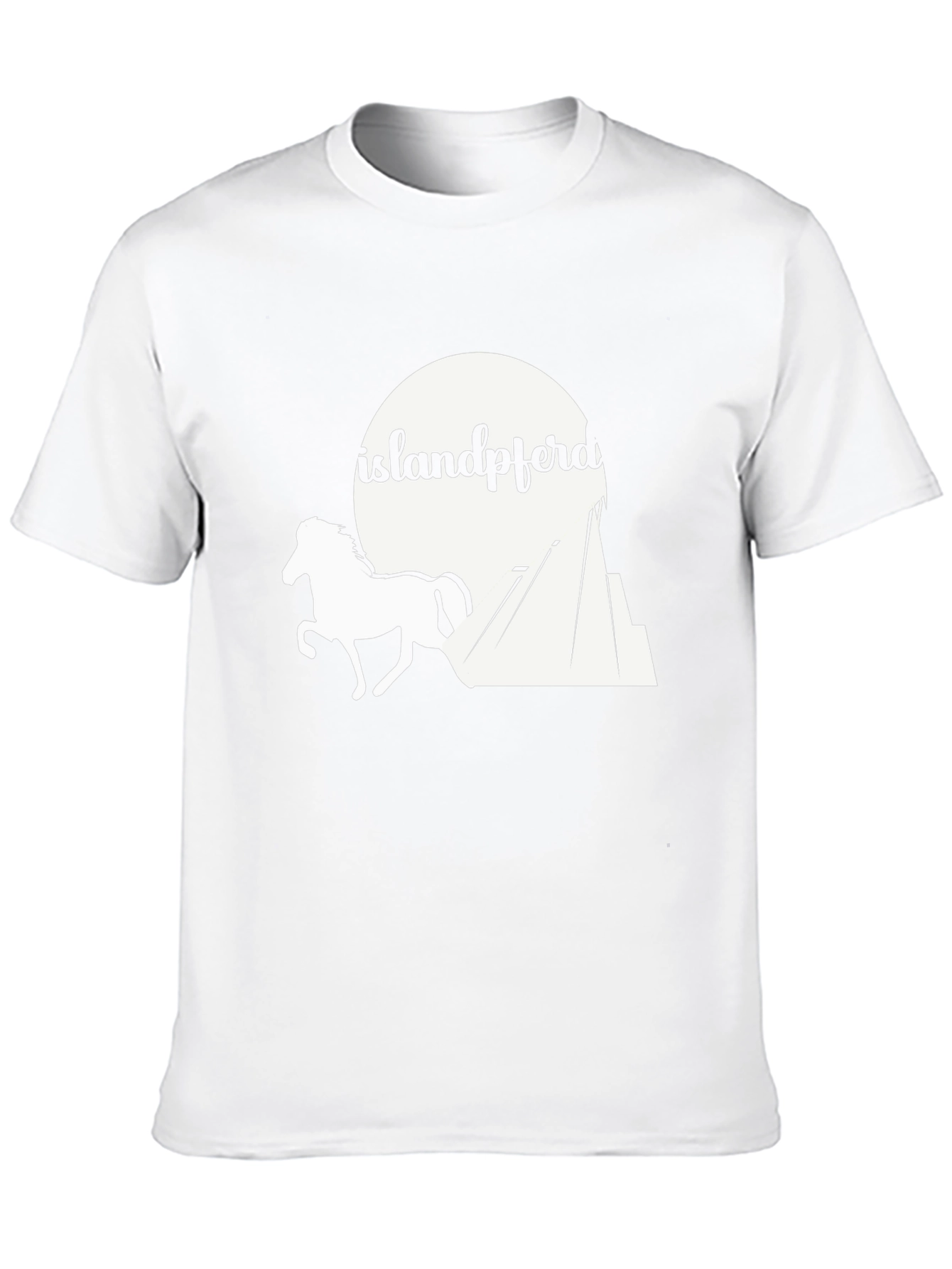 Islandpferd Black T-Shirt Horse Iceland Equestrian
