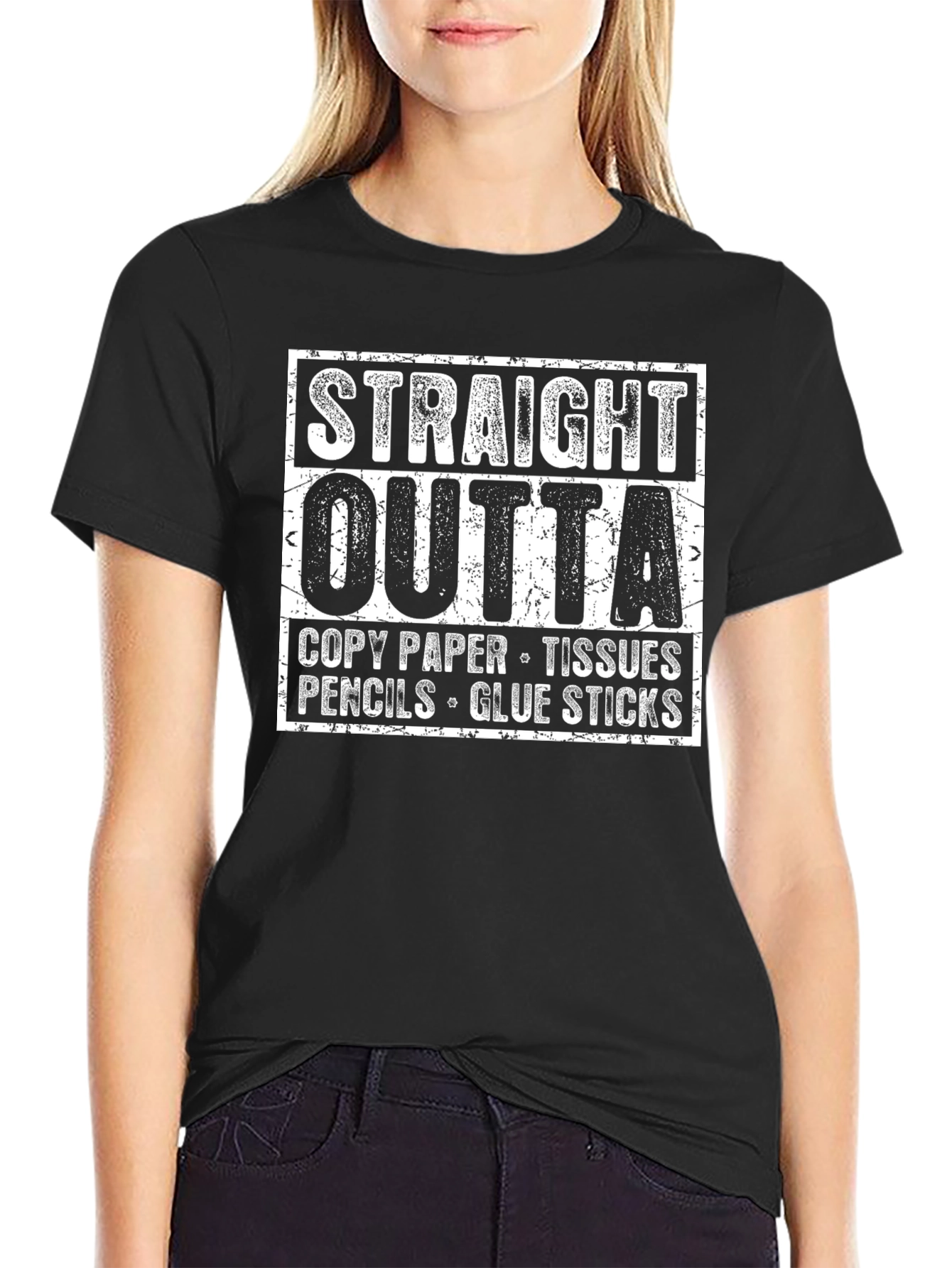 Straight Outta Supply Closet Funny T-Shirt
