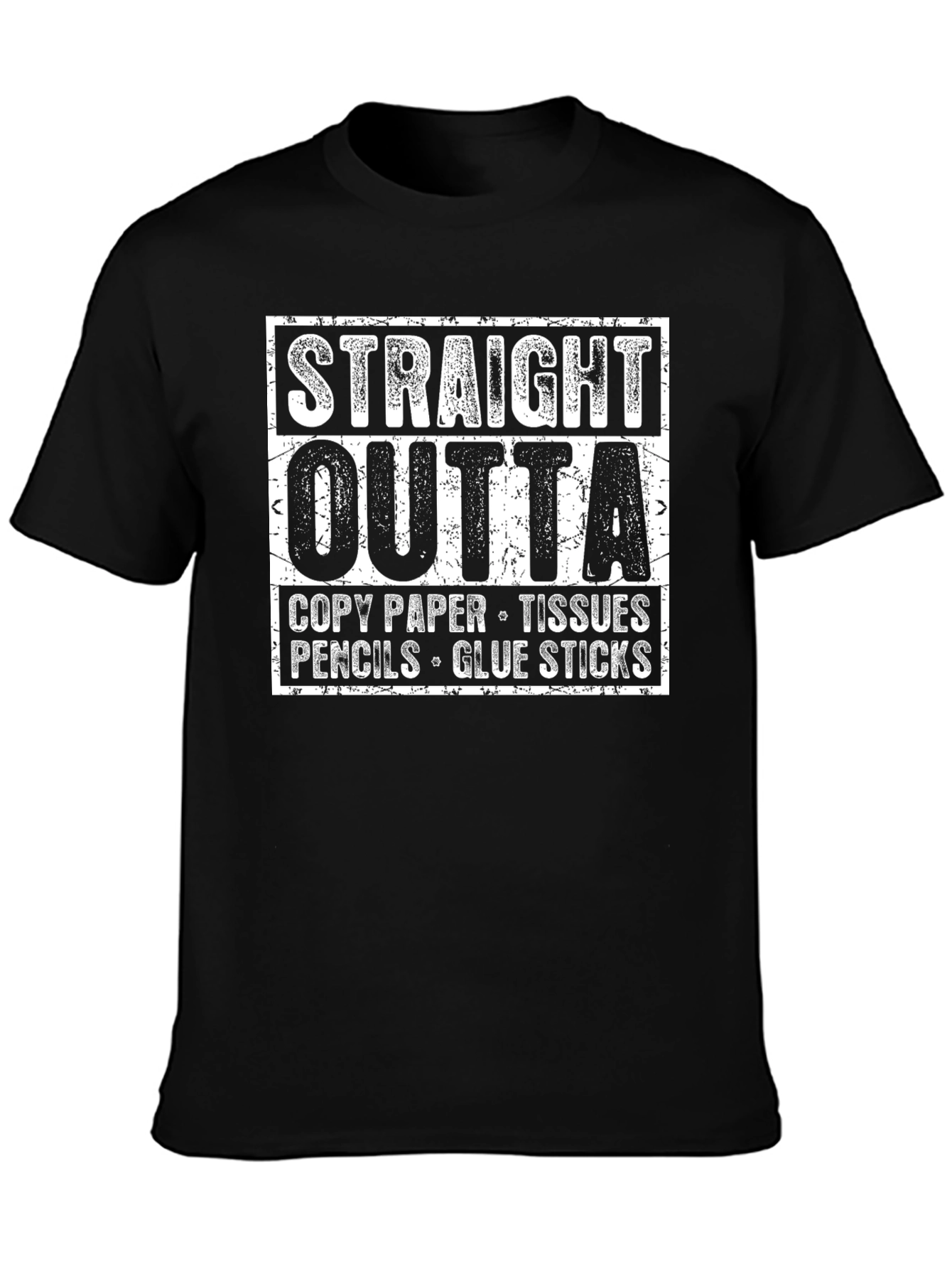 Straight Outta Supply Closet Funny T-Shirt