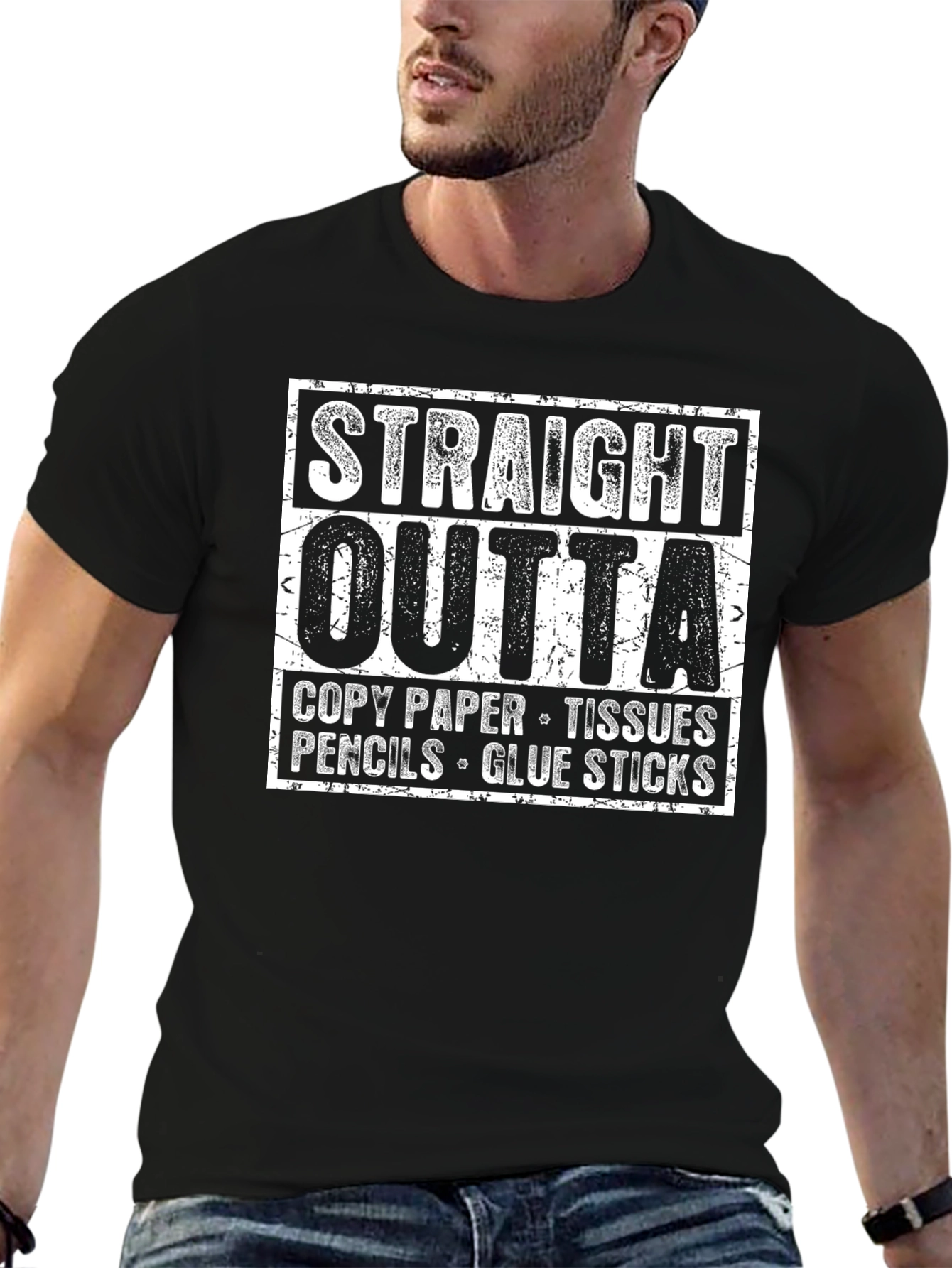 Straight Outta Supply Closet Funny T-Shirt