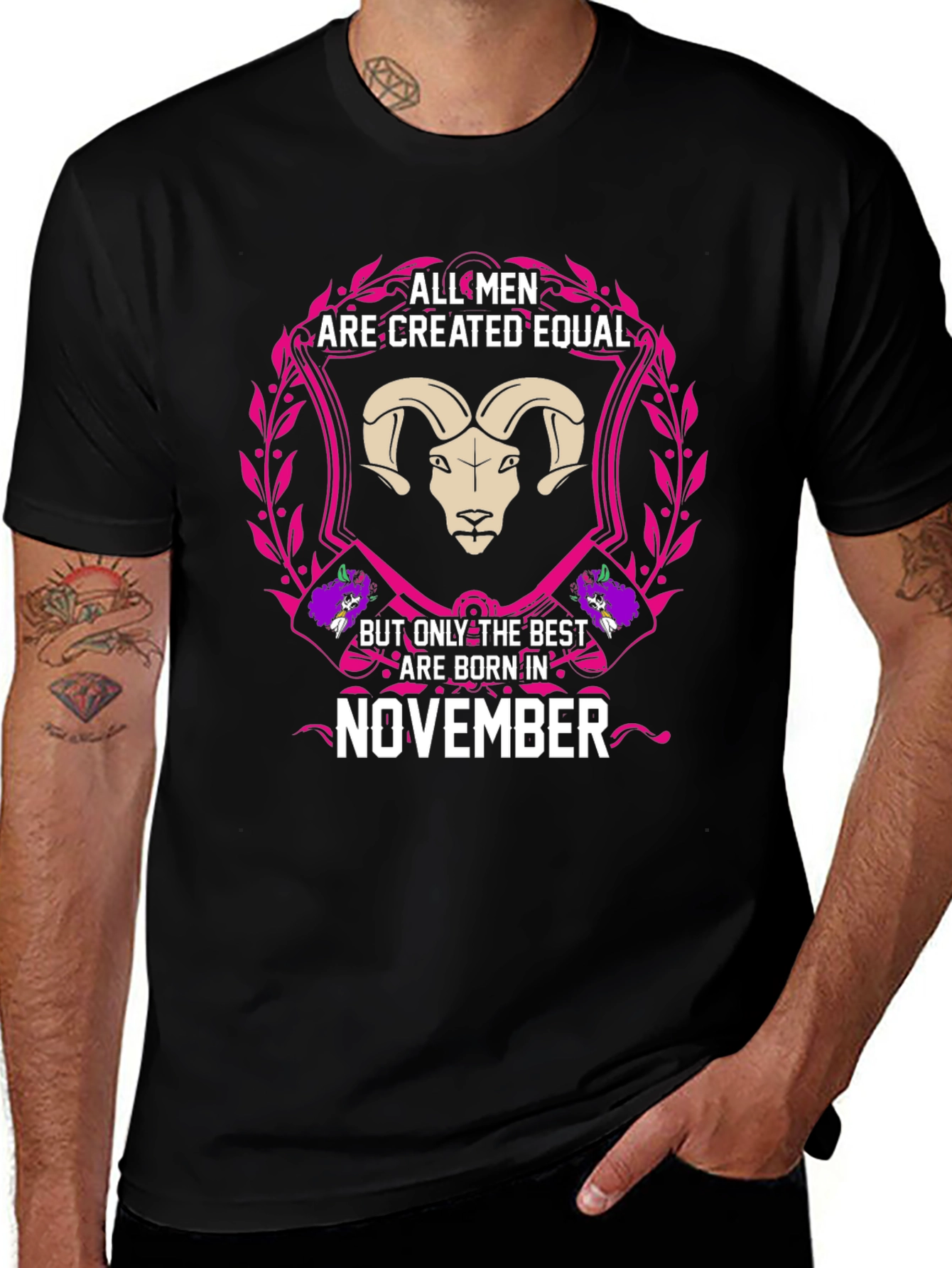 November Born Mens Graphic Tee