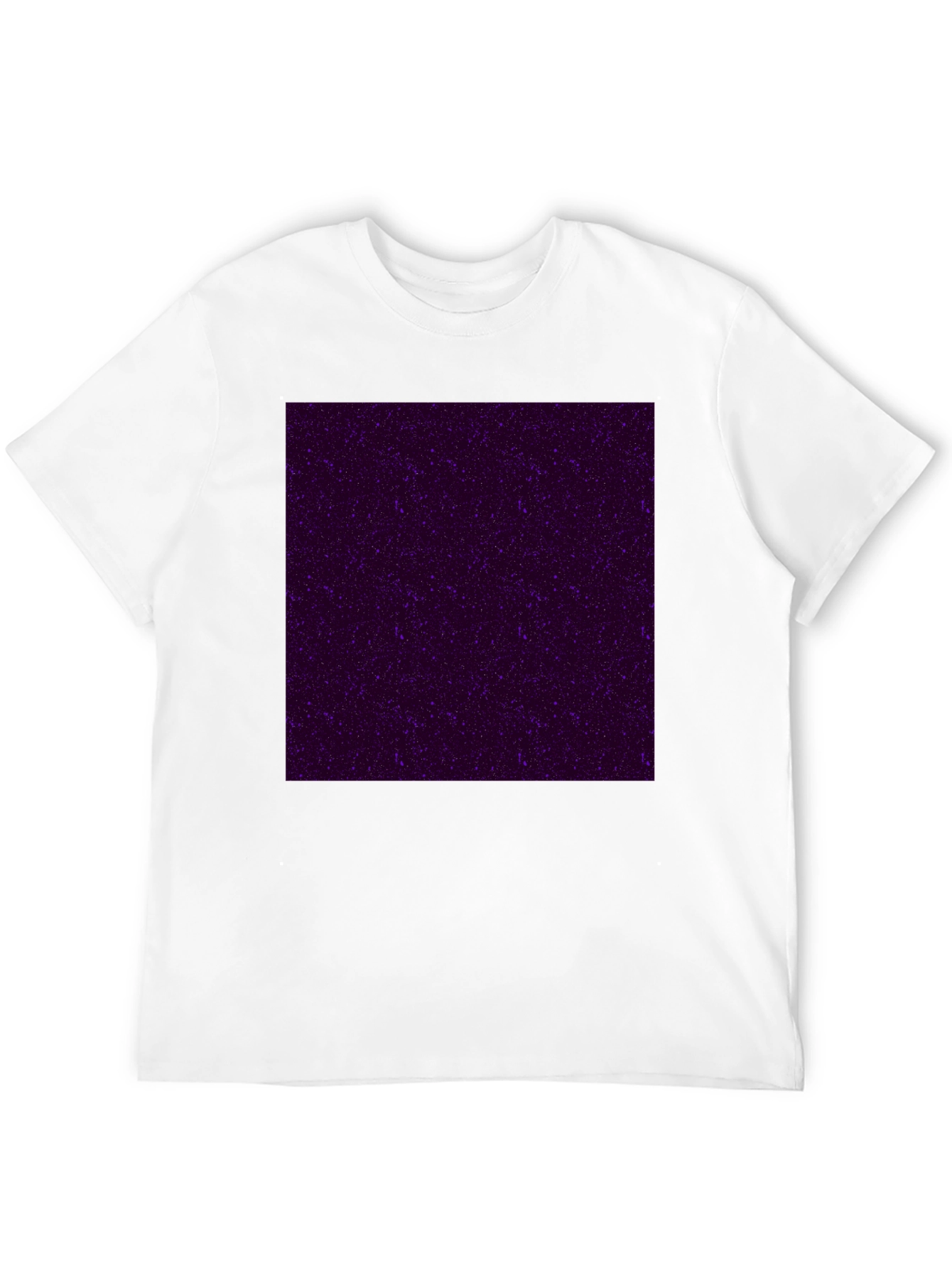 Galaxy Print Black Crew Neck T-Shirt