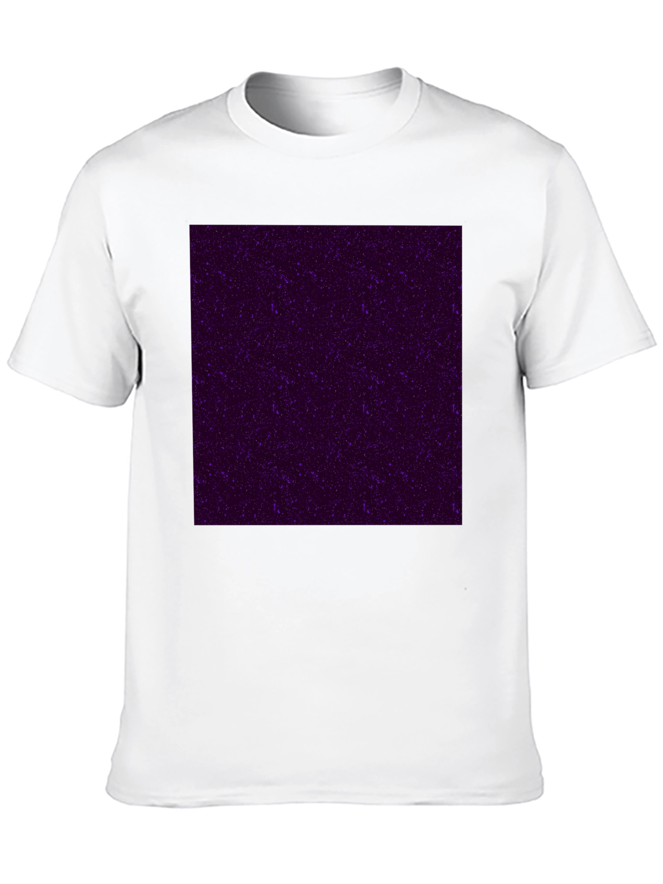 Galaxy Print Black Crew Neck T-Shirt