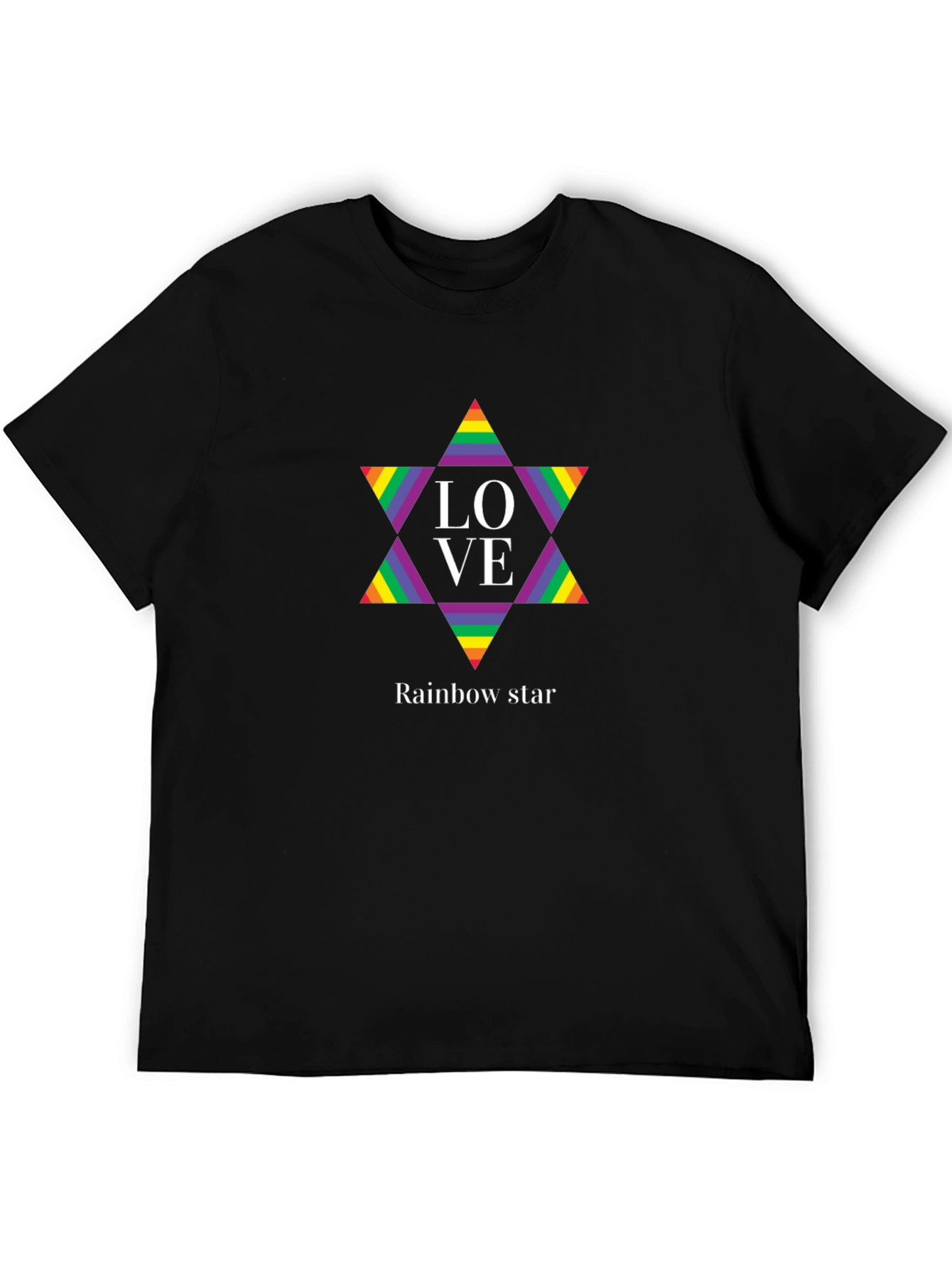 Rainbow Star LOVE Graphic Tee