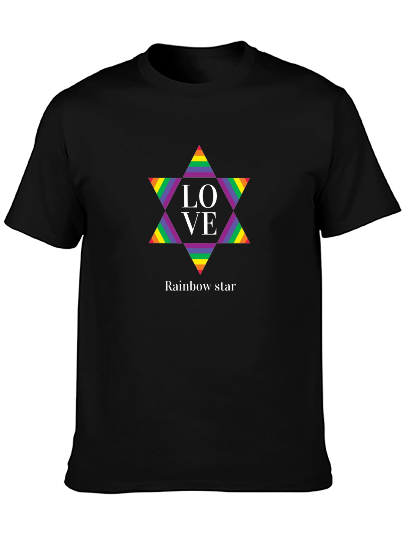 Rainbow Star LOVE Graphic Tee