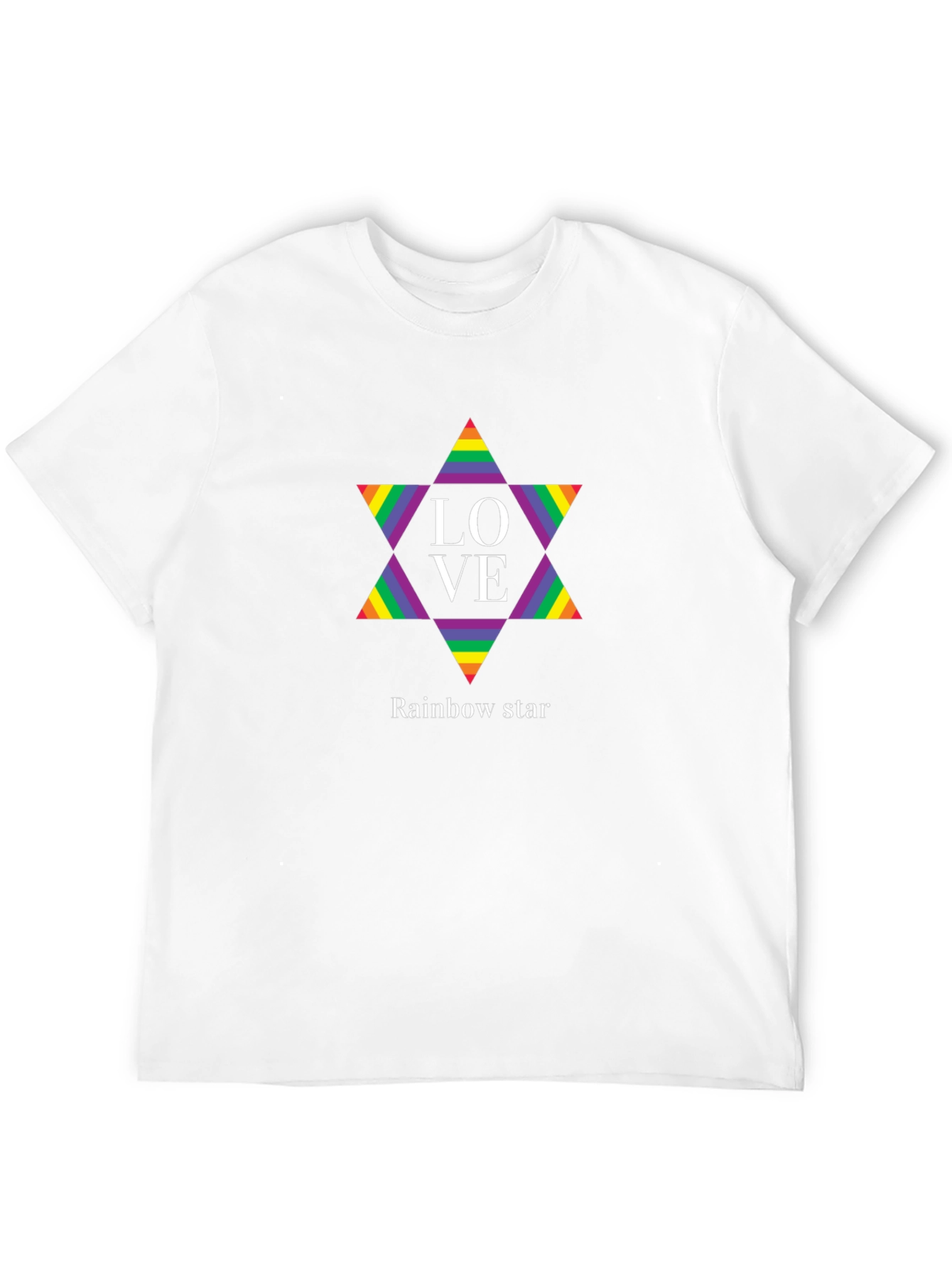 Rainbow Star LOVE Graphic Tee