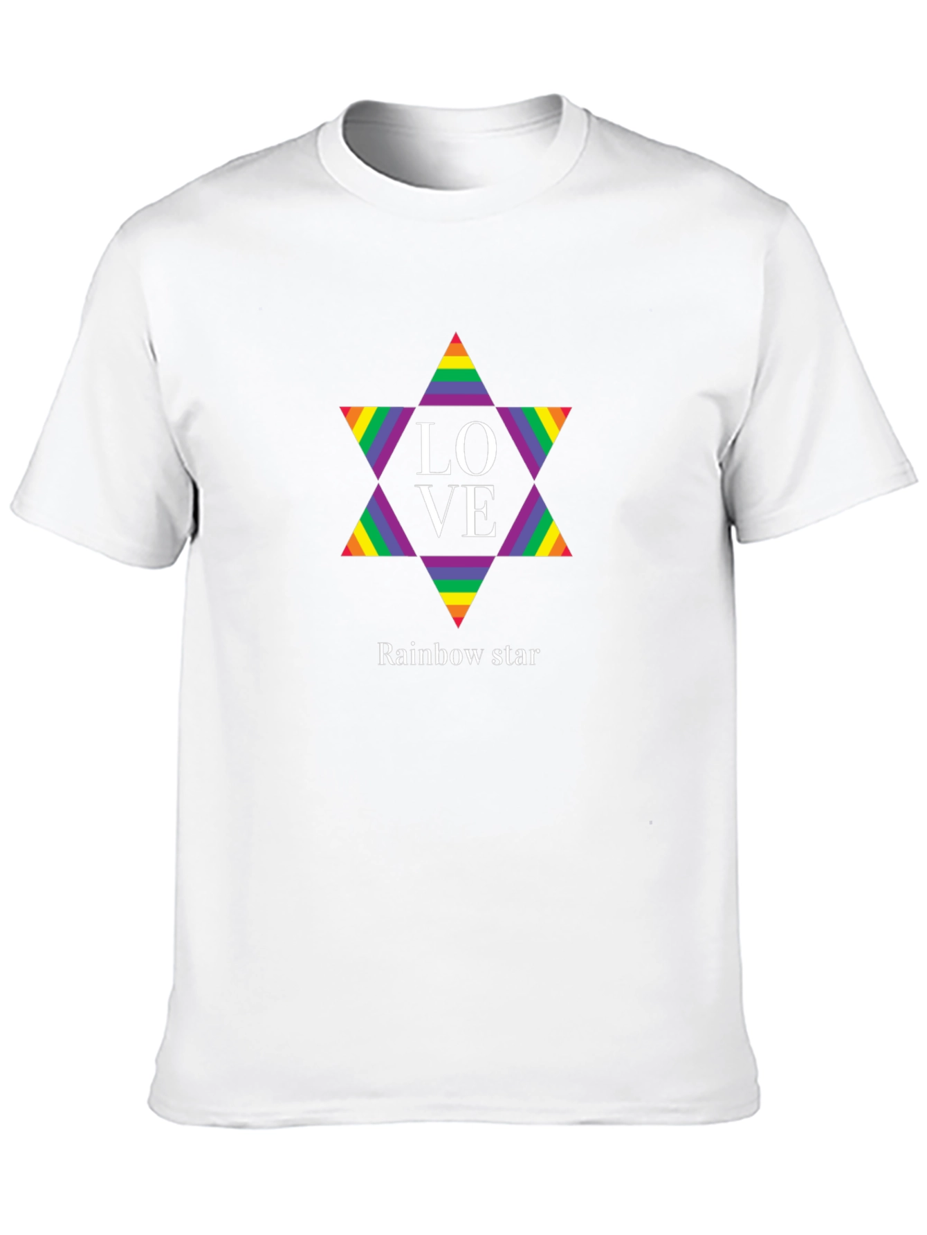 Rainbow Star LOVE Graphic Tee