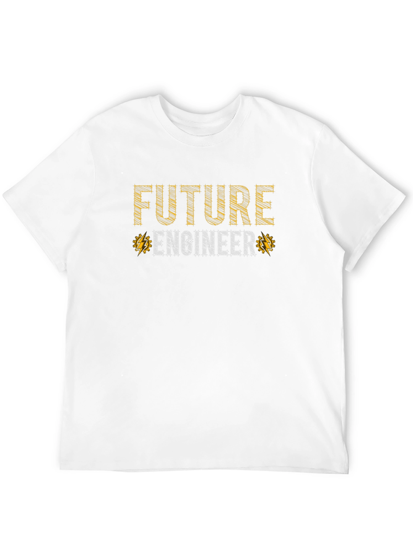 Future Engineer Graphic Tee - Black Cotton T-Shirt