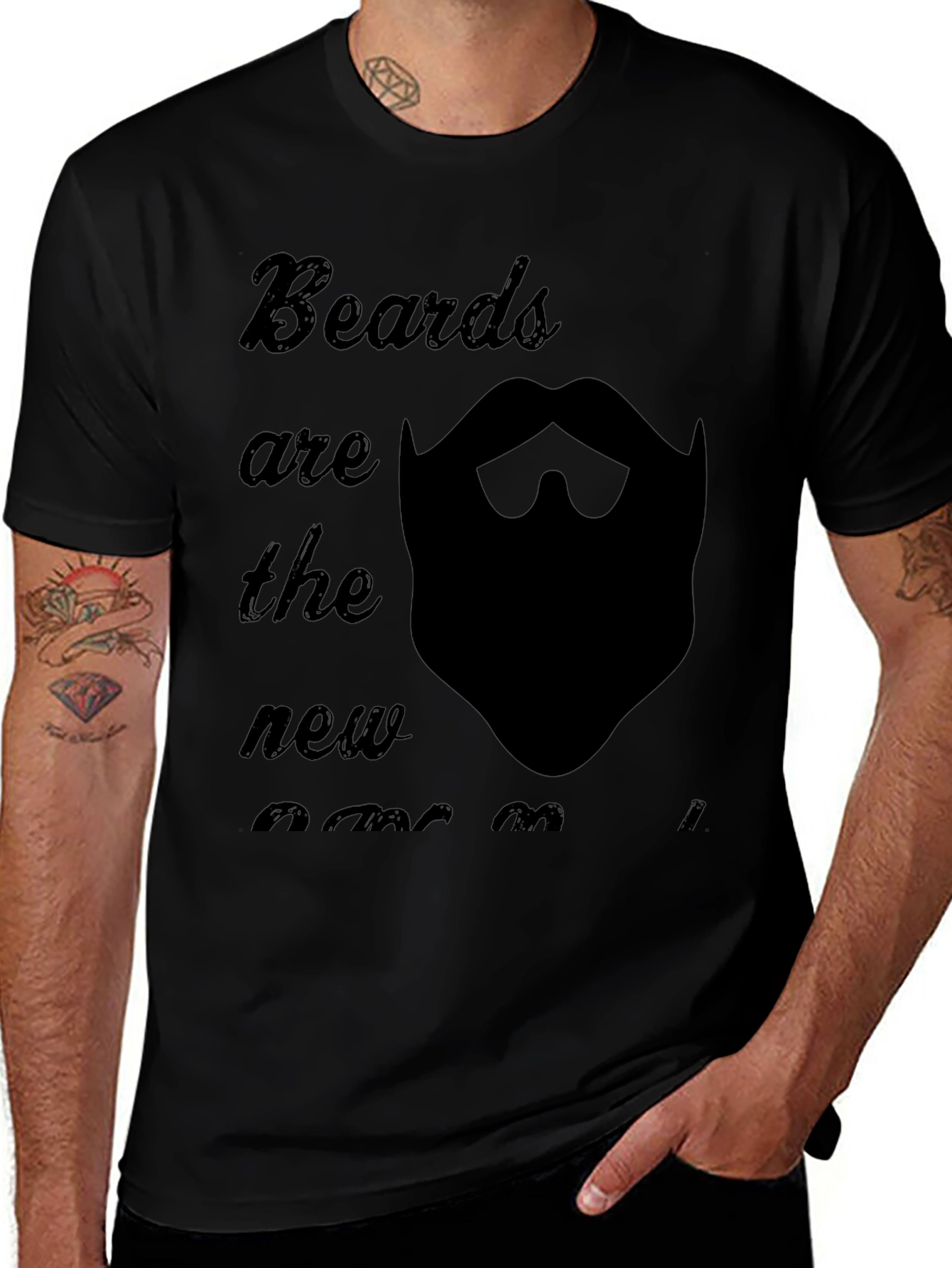 Beards are the New Awesome Graphic T-Shirt